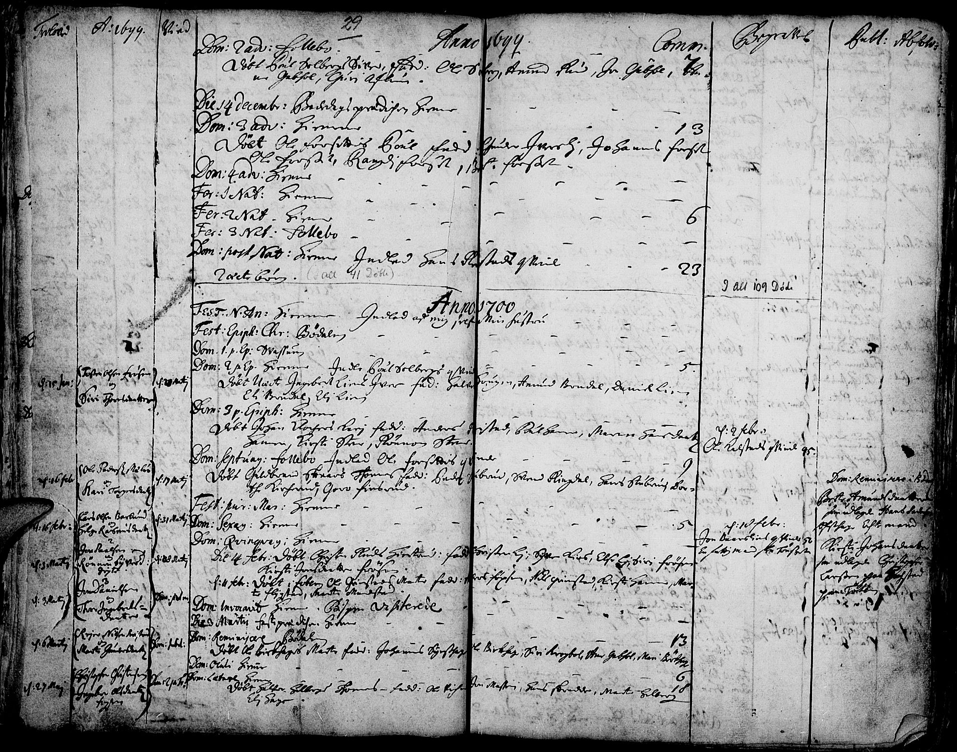 Gausdal prestekontor, SAH/PREST-090/H/Ha/Haa/L0001: Parish register (official) no. 1, 1693-1728, p. 29