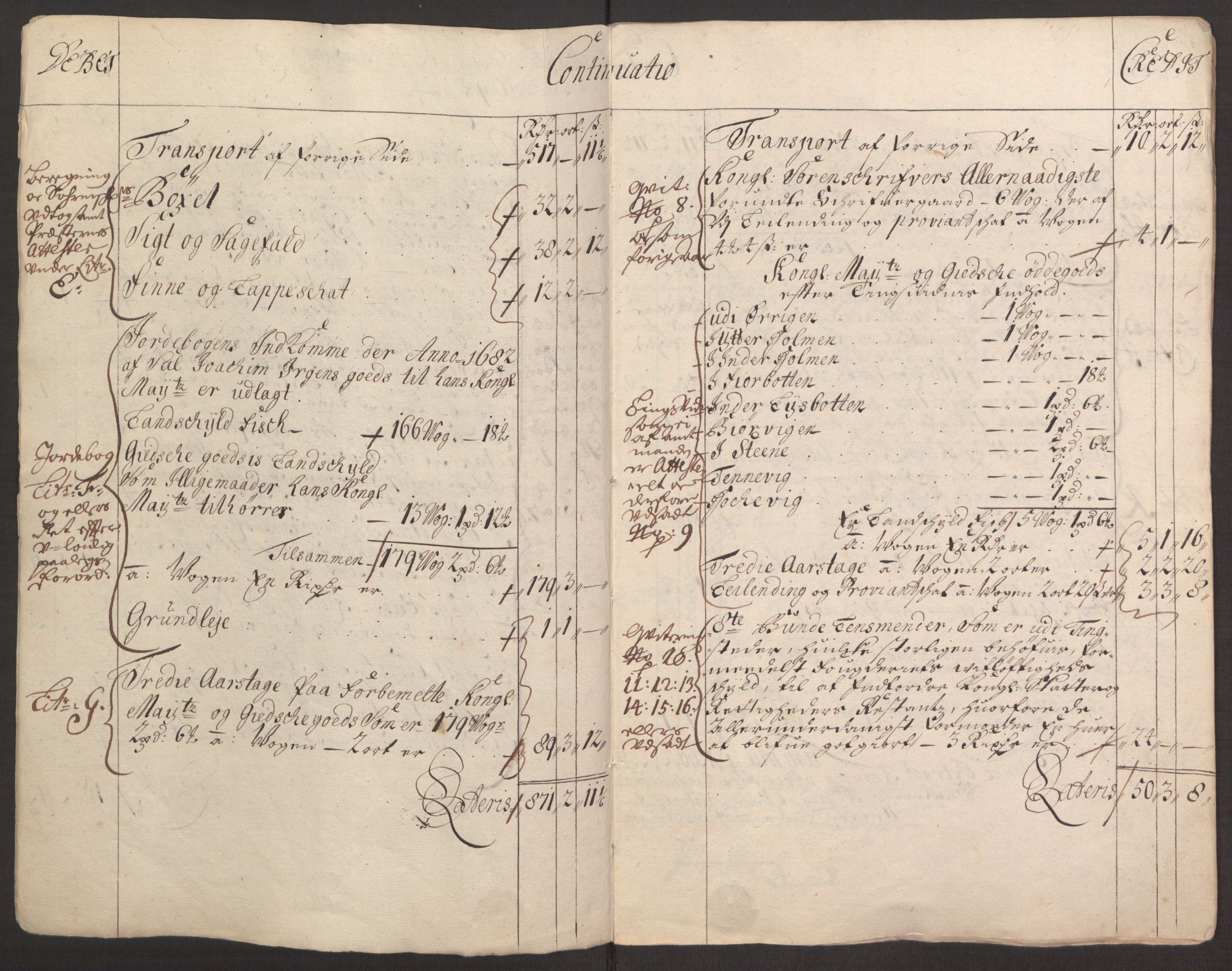 Rentekammeret inntil 1814, Reviderte regnskaper, Fogderegnskap, RA/EA-4092/R68/L4753: Fogderegnskap Senja og Troms, 1694-1696, p. 6