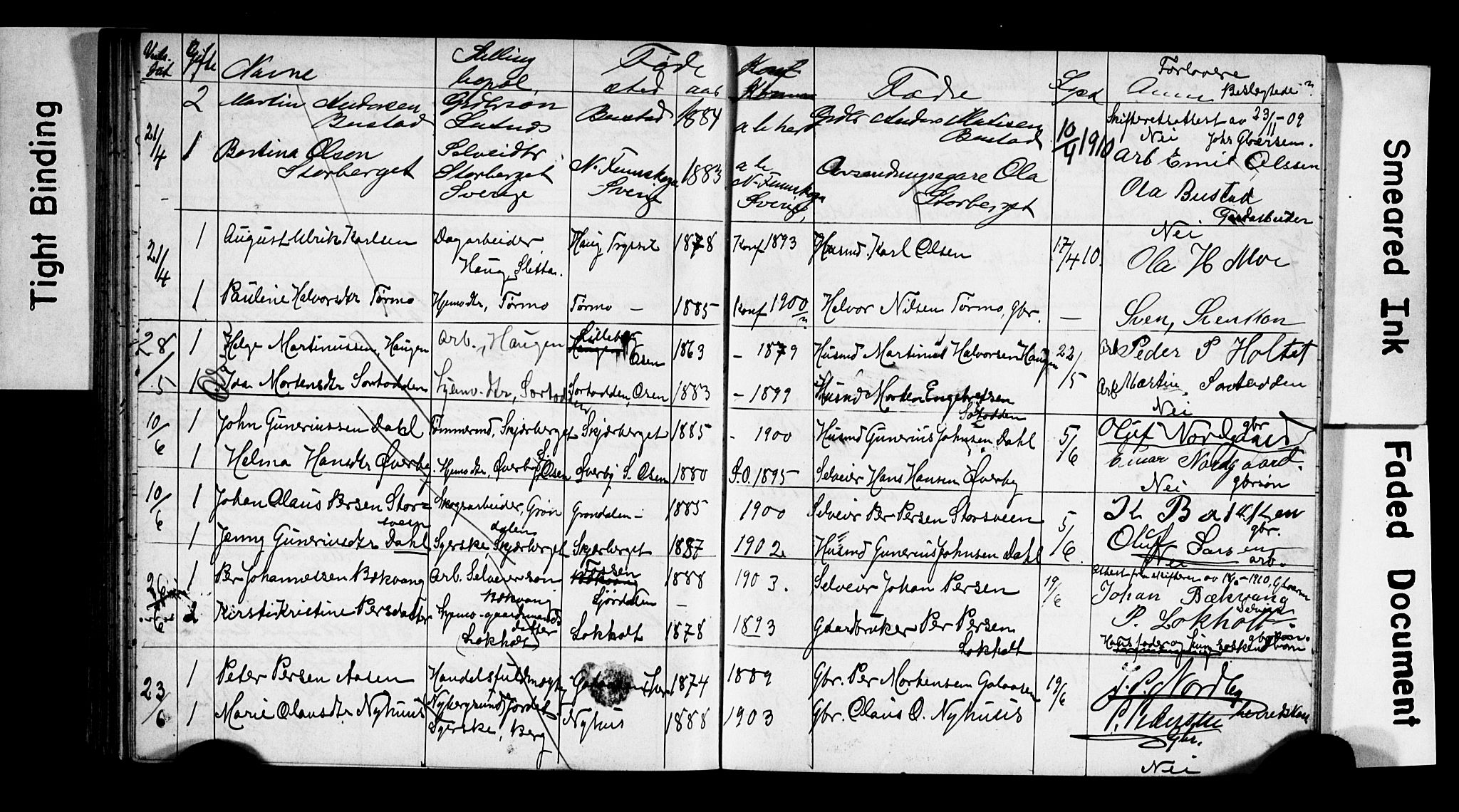 Trysil prestekontor, SAH/PREST-046/I/Ie: Banns register no. 2, 1900-1914
