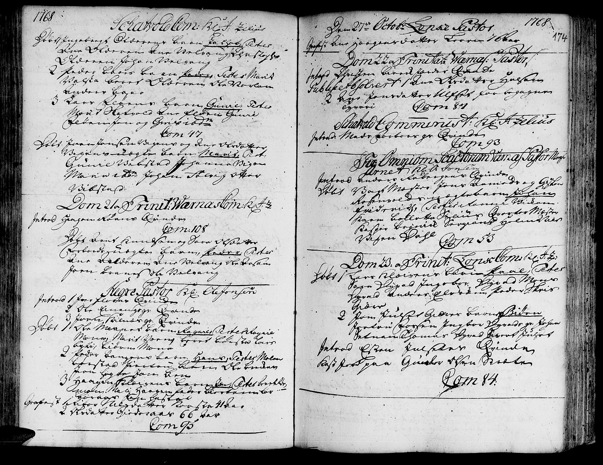 Ministerialprotokoller, klokkerbøker og fødselsregistre - Nord-Trøndelag, SAT/A-1458/709/L0057: Parish register (official) no. 709A05, 1755-1780, p. 174