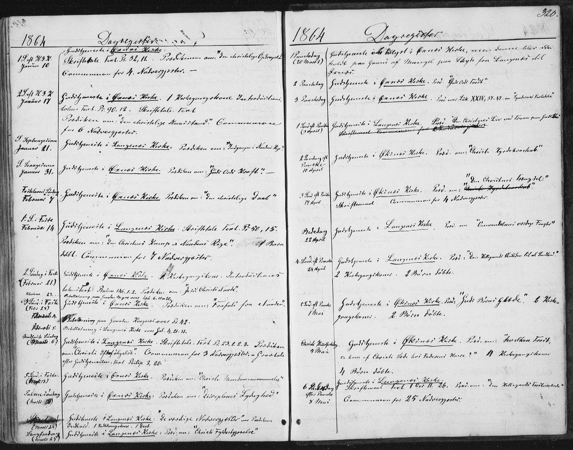 Ministerialprotokoller, klokkerbøker og fødselsregistre - Nordland, SAT/A-1459/893/L1333: Parish register (official) no. 893A06, 1858-1866, p. 320
