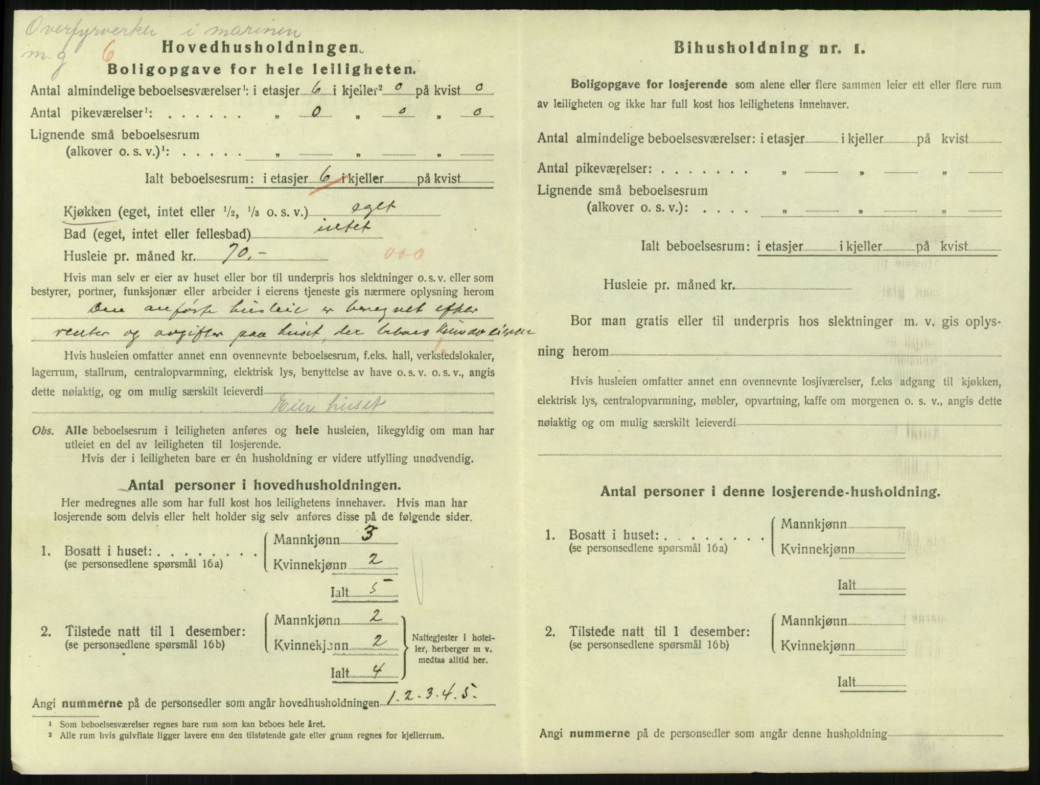 SAKO, 1920 census for Horten, 1920, p. 3692