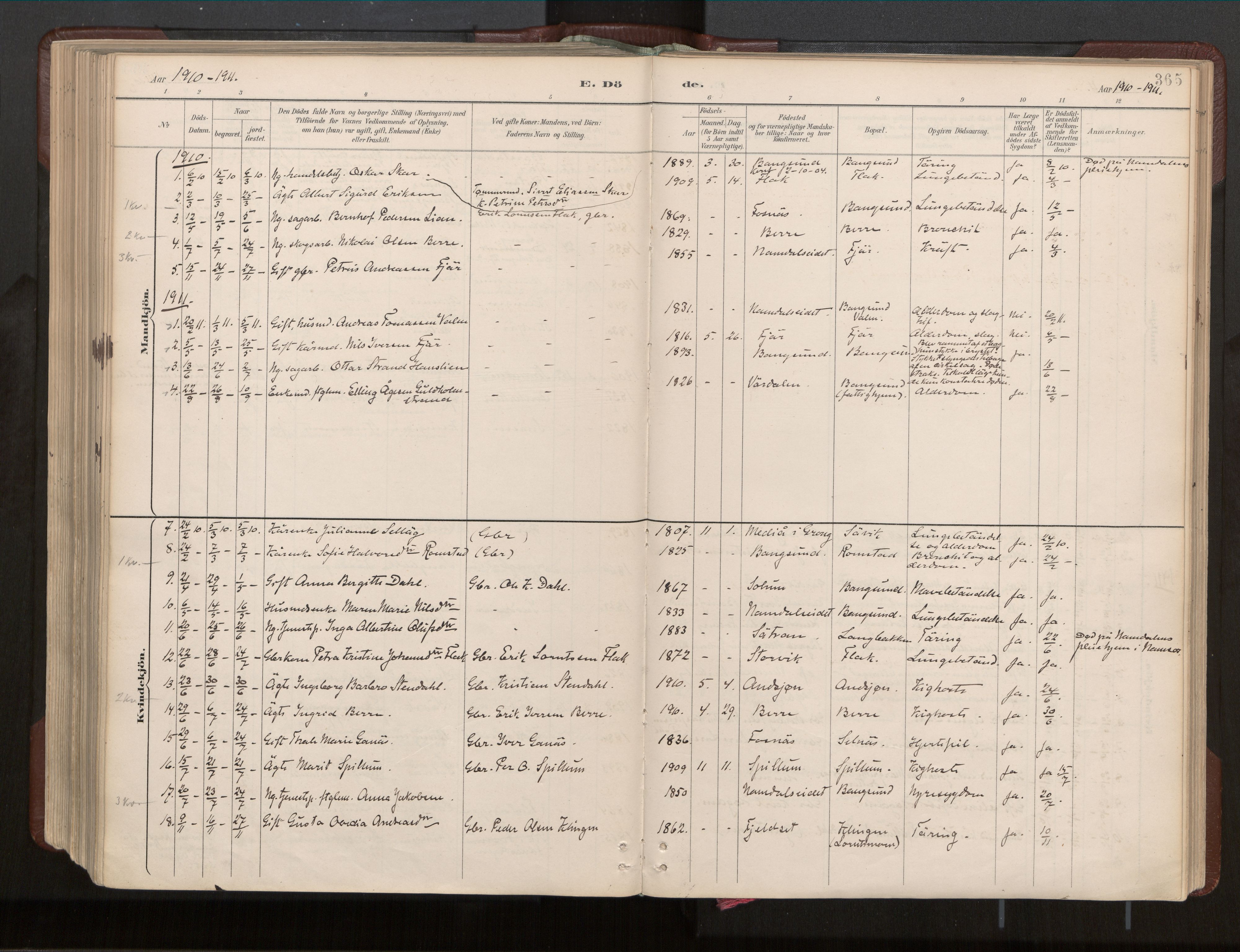 Ministerialprotokoller, klokkerbøker og fødselsregistre - Nord-Trøndelag, SAT/A-1458/770/L0589: Parish register (official) no. 770A03, 1887-1929, p. 365