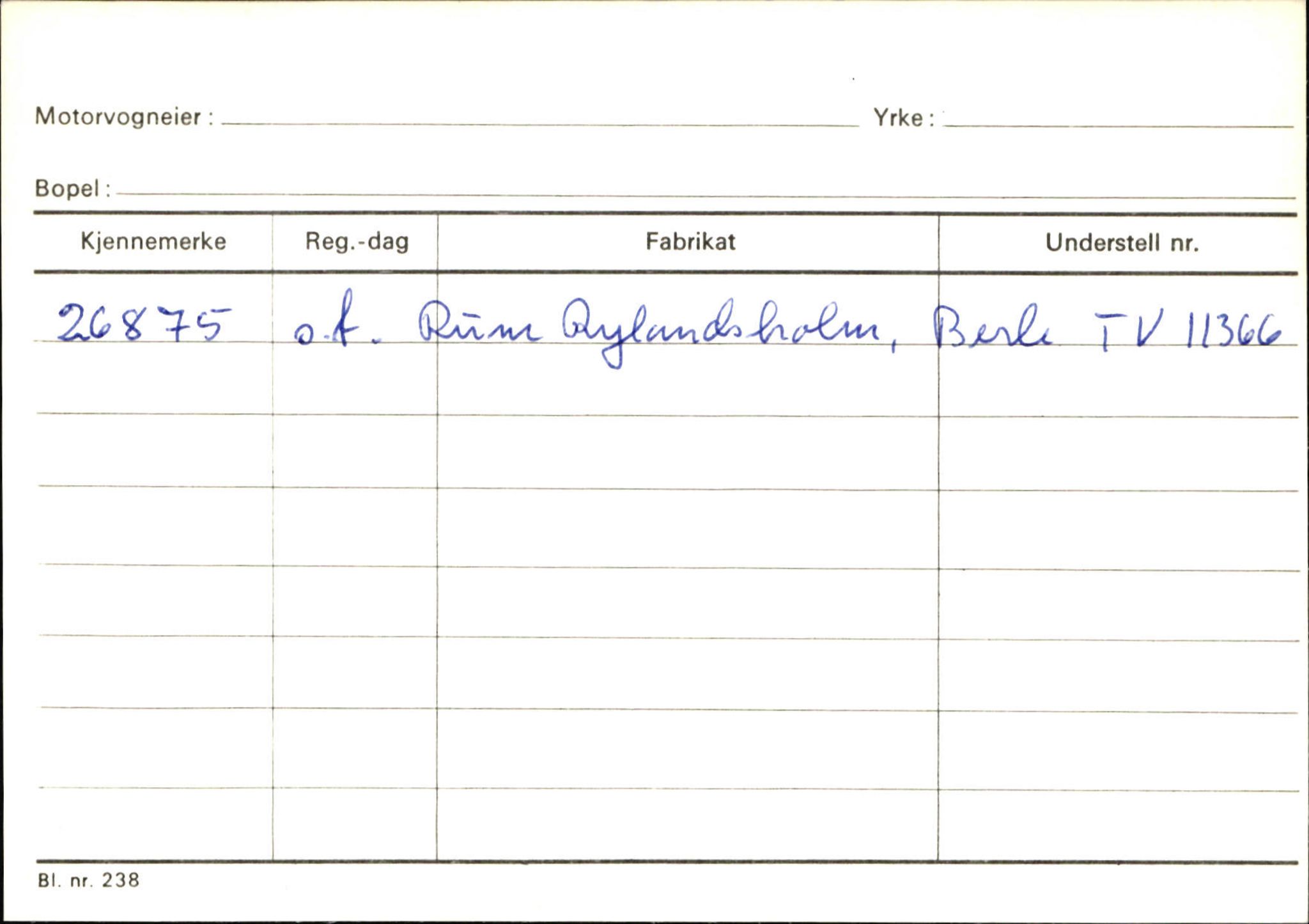 Statens vegvesen, Sogn og Fjordane vegkontor, AV/SAB-A-5301/4/F/L0144: Registerkort Vågsøy A-R, 1945-1975, p. 2041