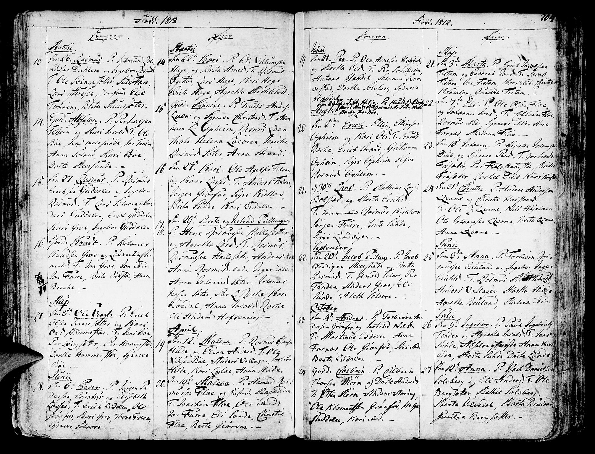 Innvik sokneprestembete, SAB/A-80501: Parish register (official) no. A 1, 1750-1816, p. 204