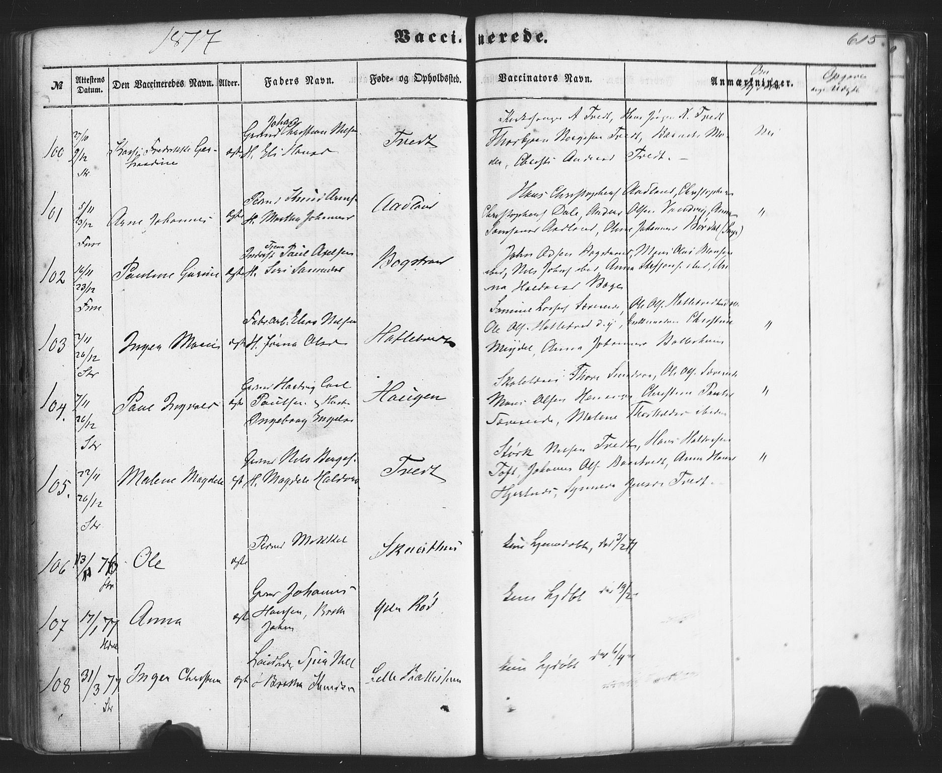 Fusa sokneprestembete, AV/SAB-A-75401/H/Haa: Parish register (official) no. A 1II, 1855-1879, p. 615