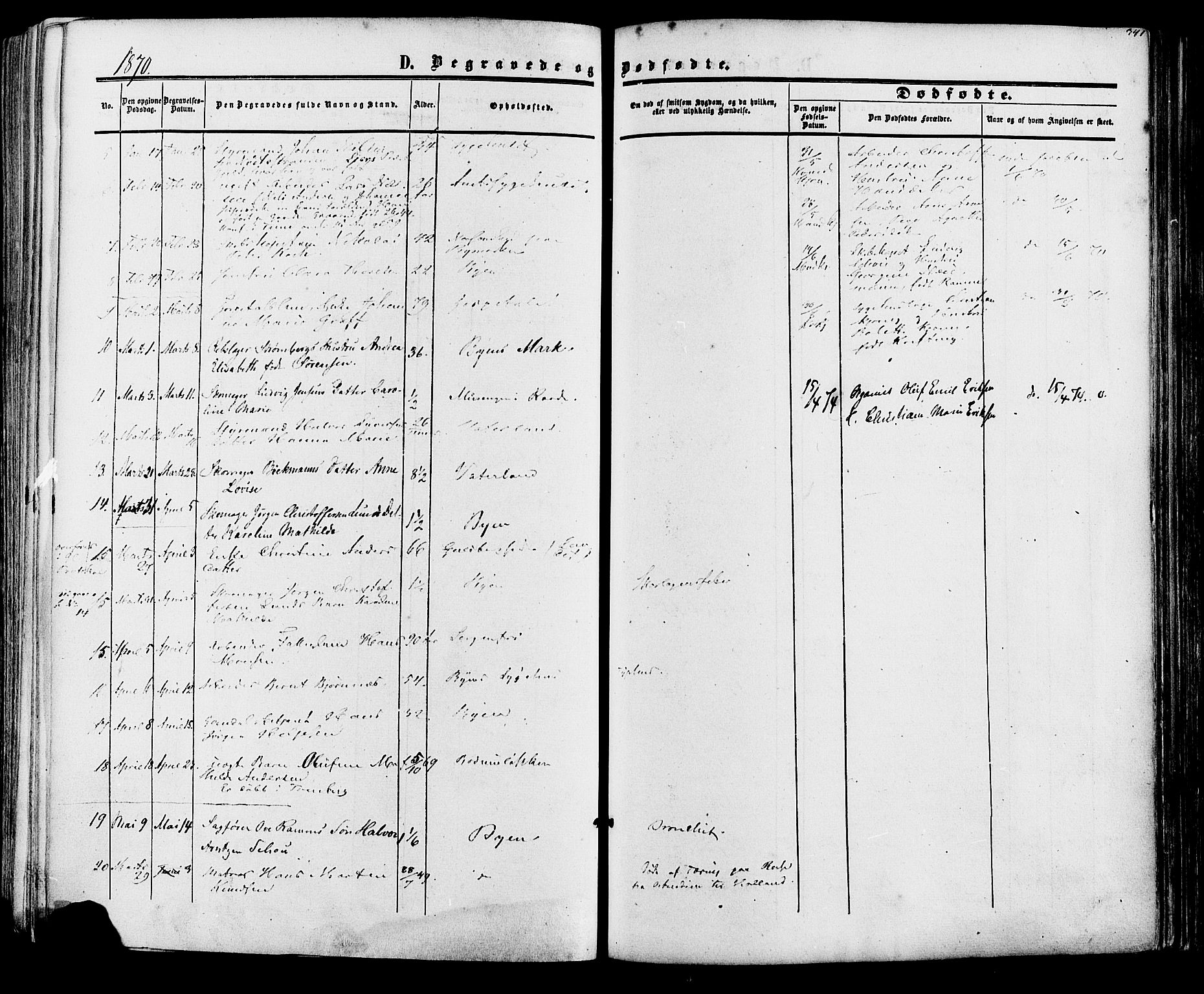 Fredrikstad prestekontor Kirkebøker, AV/SAO-A-11082/F/Fa/L0006: Parish register (official) no. 6, 1857-1878, p. 341