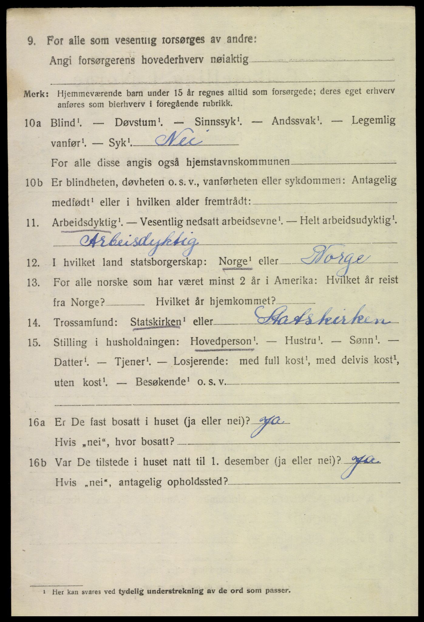 SAH, 1920 census for Elverum, 1920, p. 17253