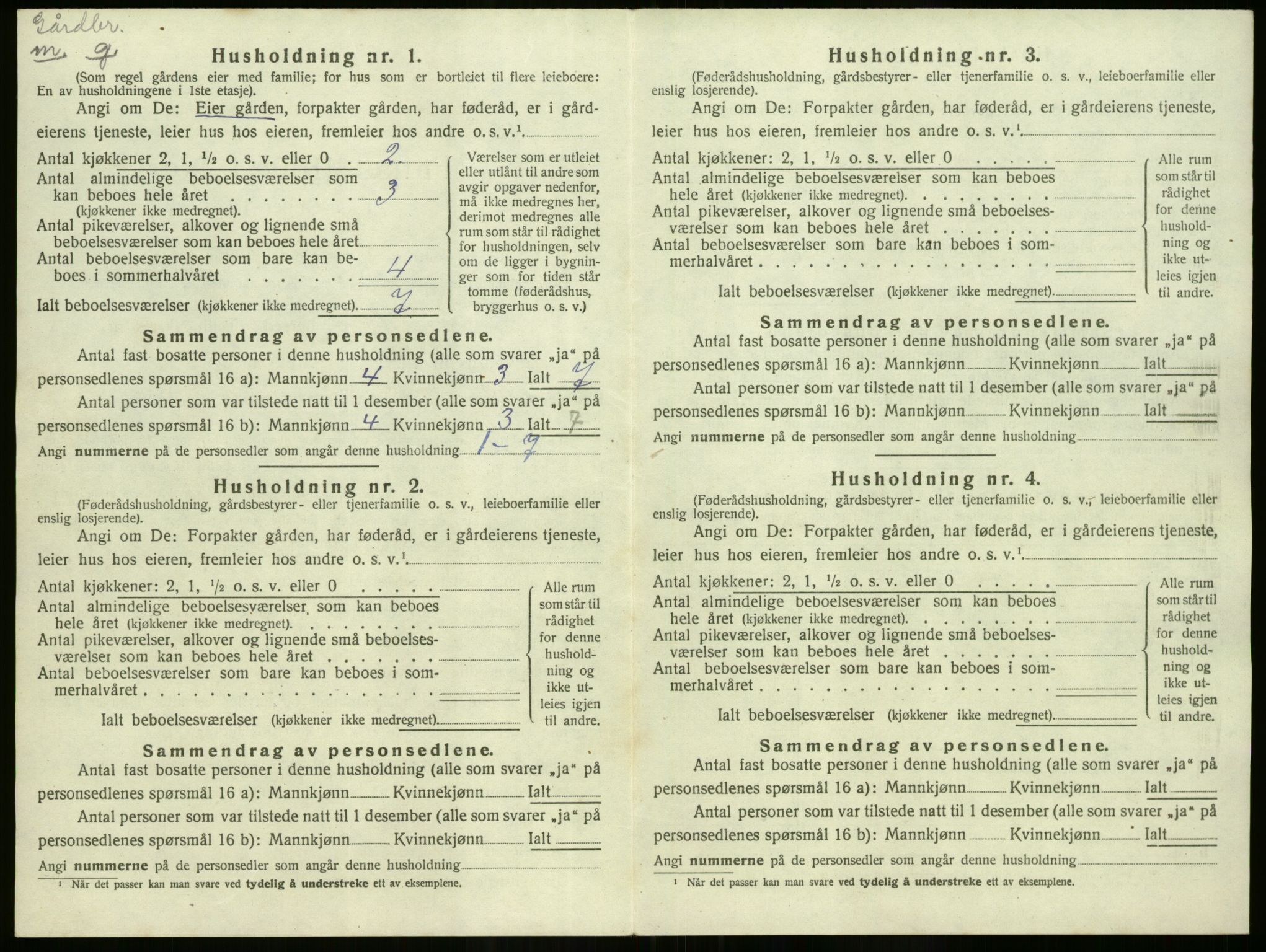 SAO, 1920 census for Hurdal, 1920, p. 31