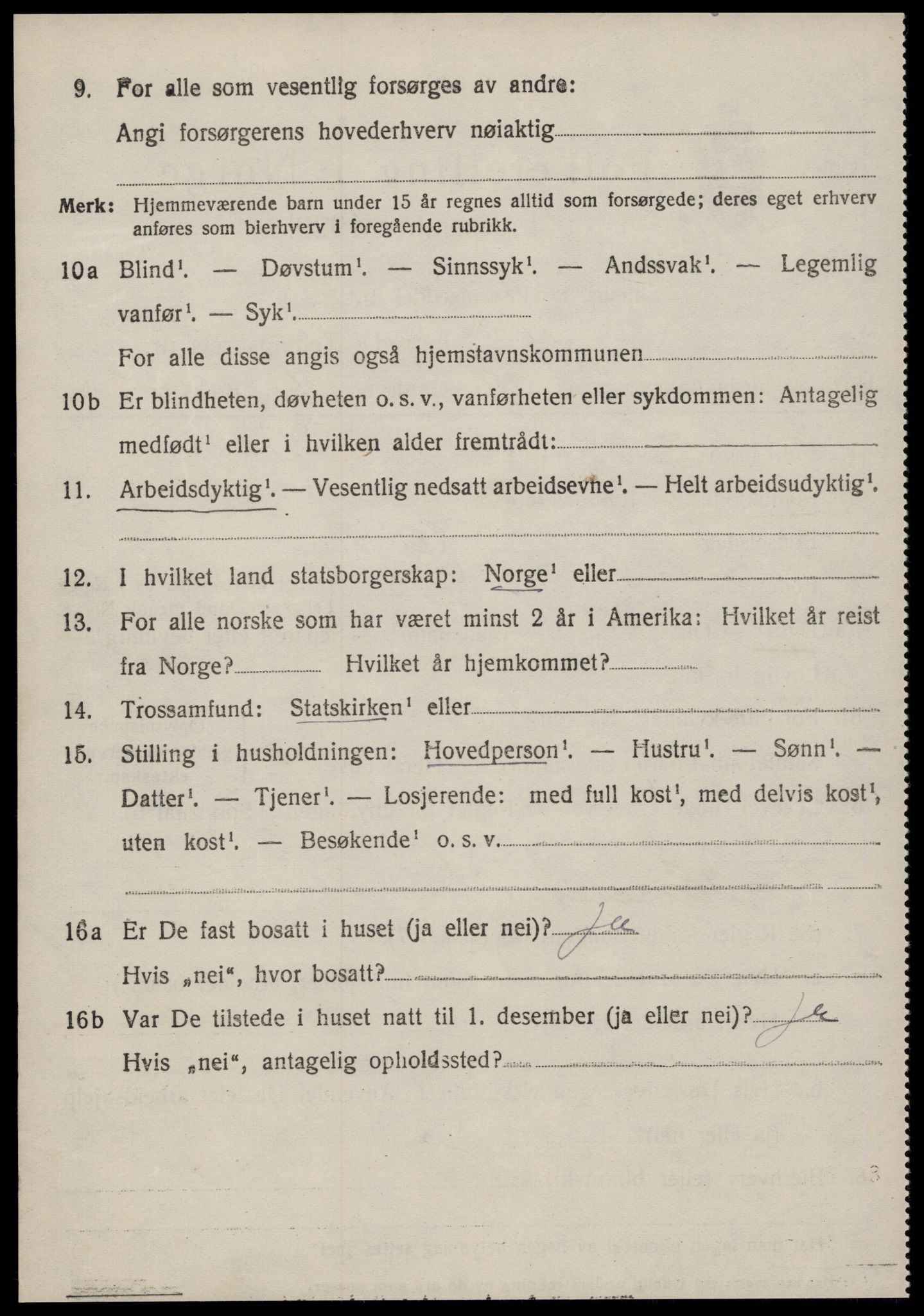 SAT, 1920 census for Øre, 1920, p. 2032