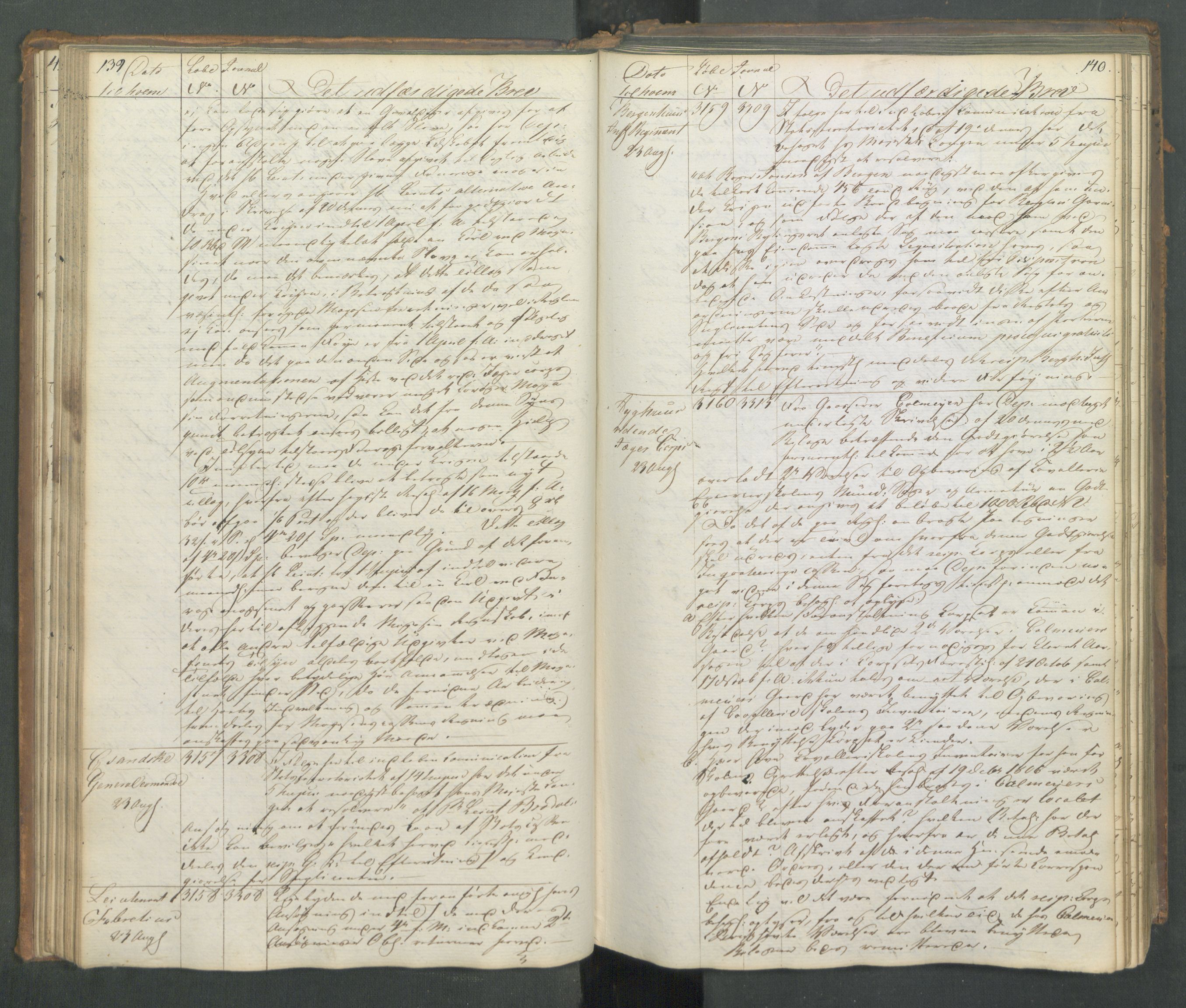 Armédepartementet, AV/RA-RAFA-3493/B/Ba/L0007: 6. Departements Kopibog, 1816, p. 139-140