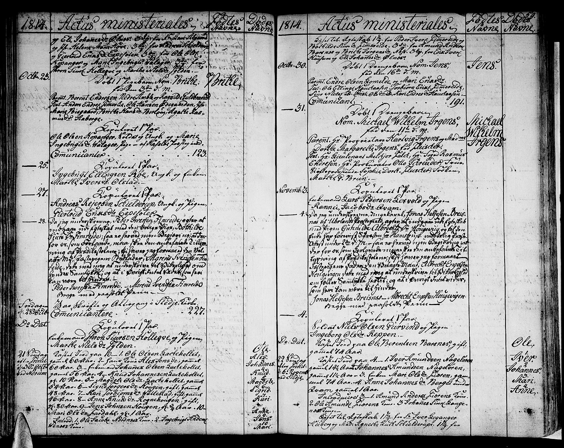 Sogndal sokneprestembete, SAB/A-81301/H/Haa/Haaa/L0009: Parish register (official) no. A 9, 1809-1821, p. 59