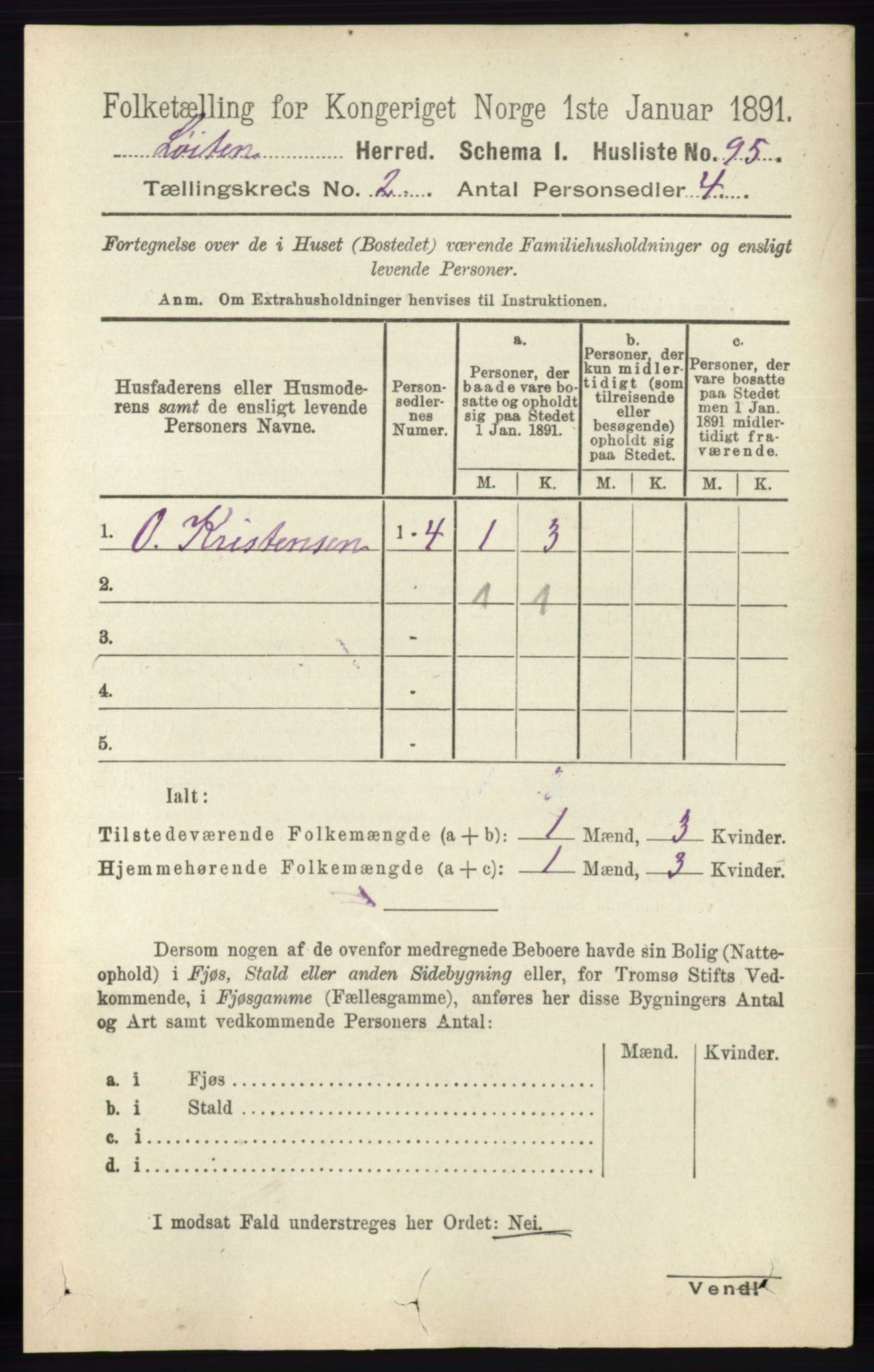 RA, 1891 census for 0415 Løten, 1891, p. 1467