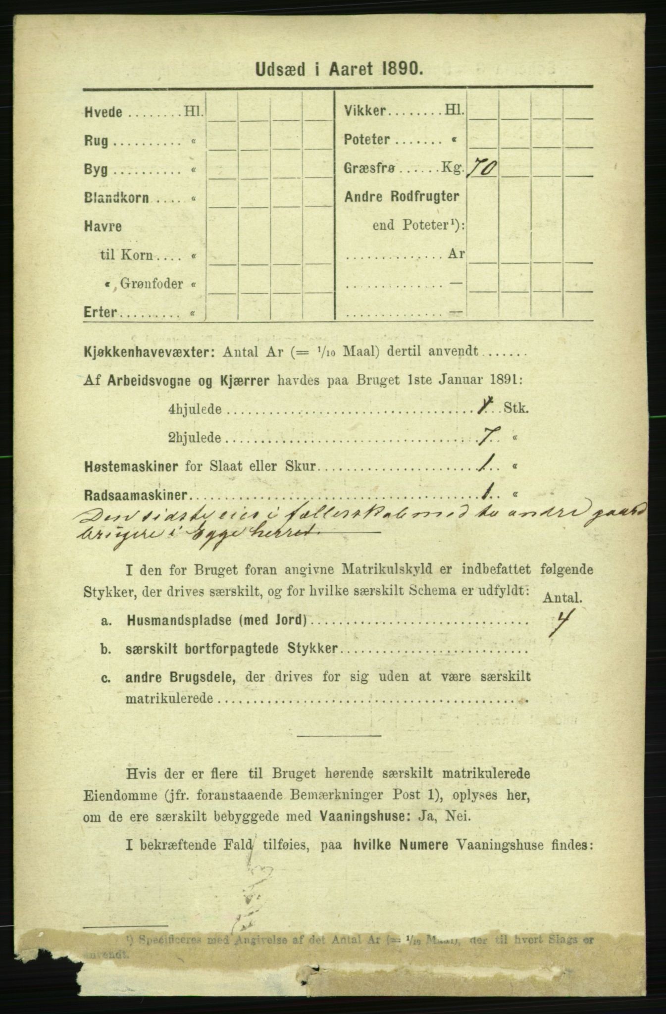 RA, 1891 census for 1727 Beitstad, 1891, p. 6550