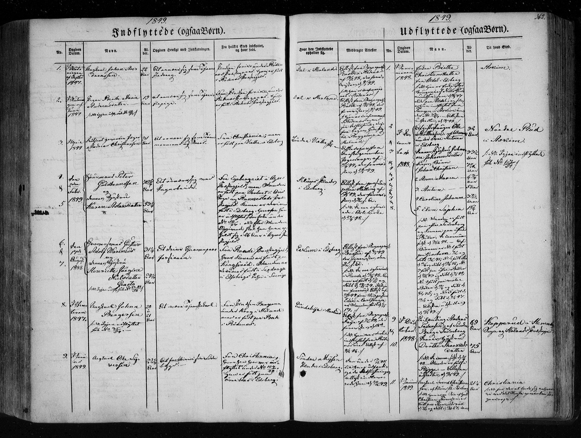 Eidsberg prestekontor Kirkebøker, AV/SAO-A-10905/F/Fa/L0009: Parish register (official) no. I 9, 1849-1856, p. 362