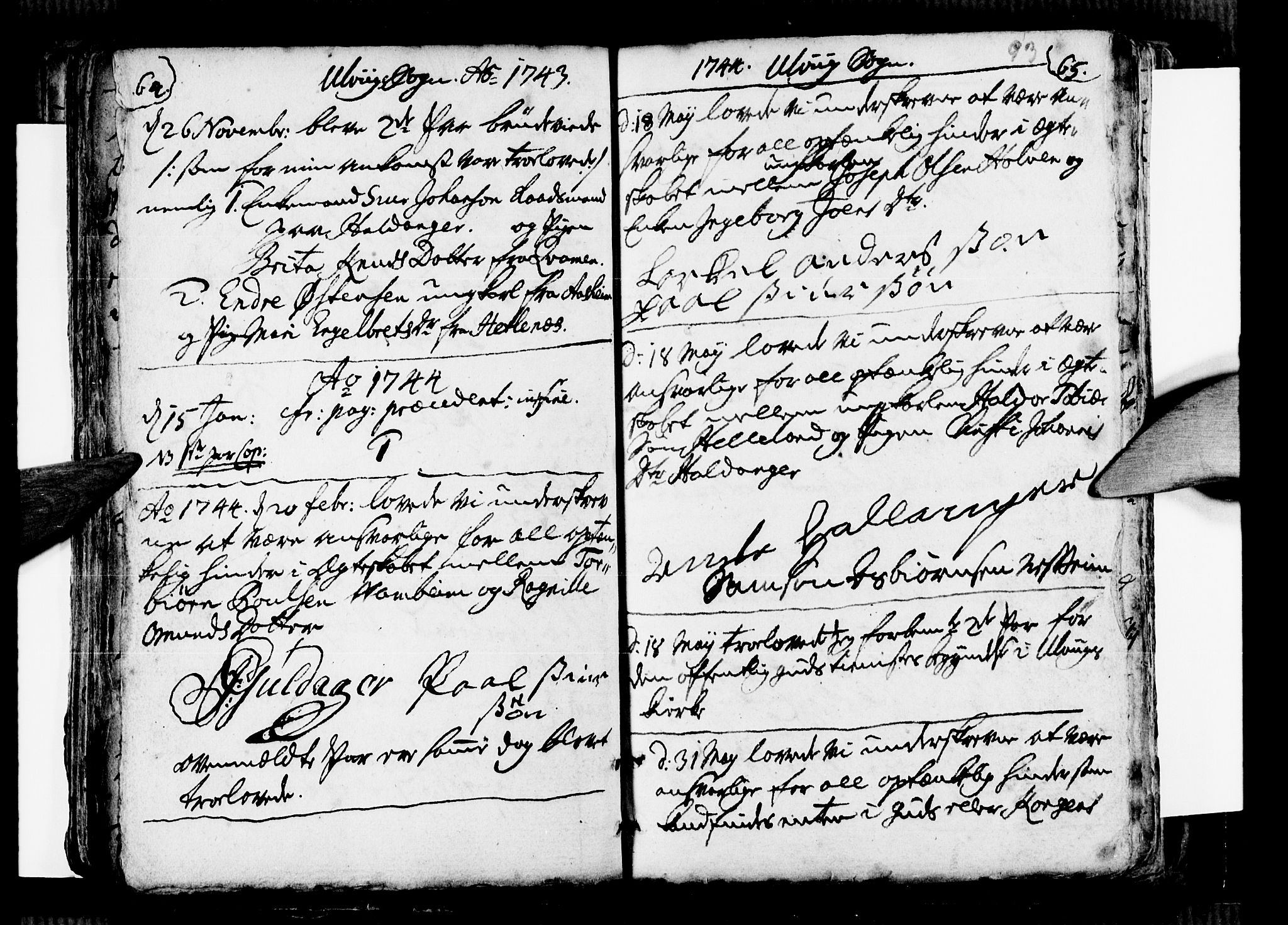 Ulvik sokneprestembete, AV/SAB-A-78801/H/Haa: Parish register (official) no. A 9, 1743-1792, p. 93