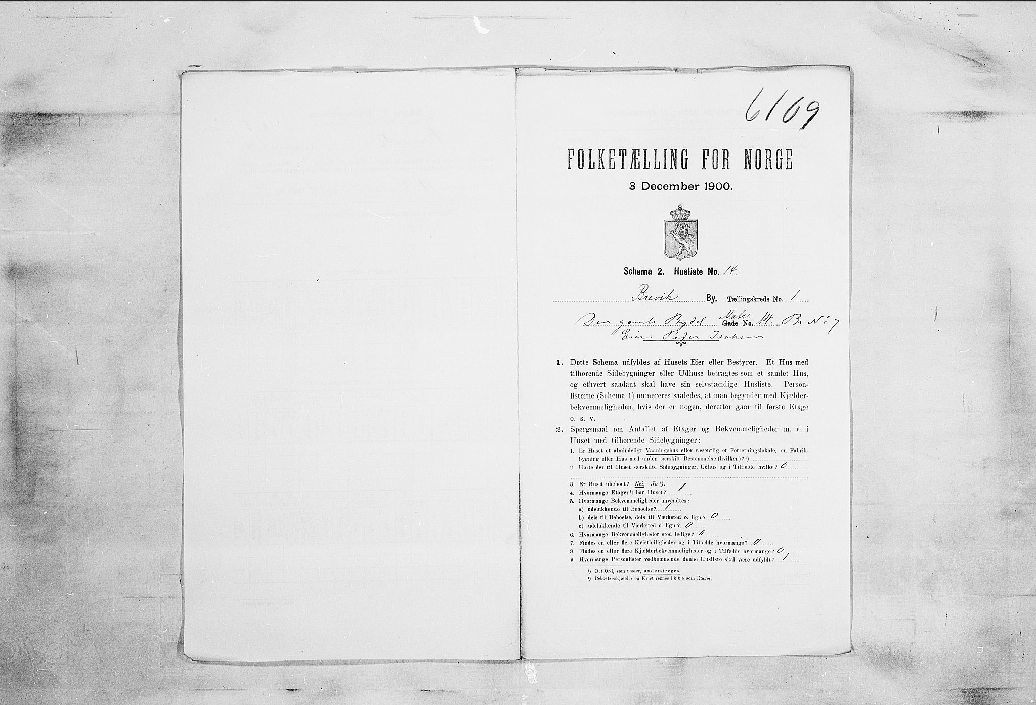 SAKO, 1900 census for Brevik, 1900, p. 28