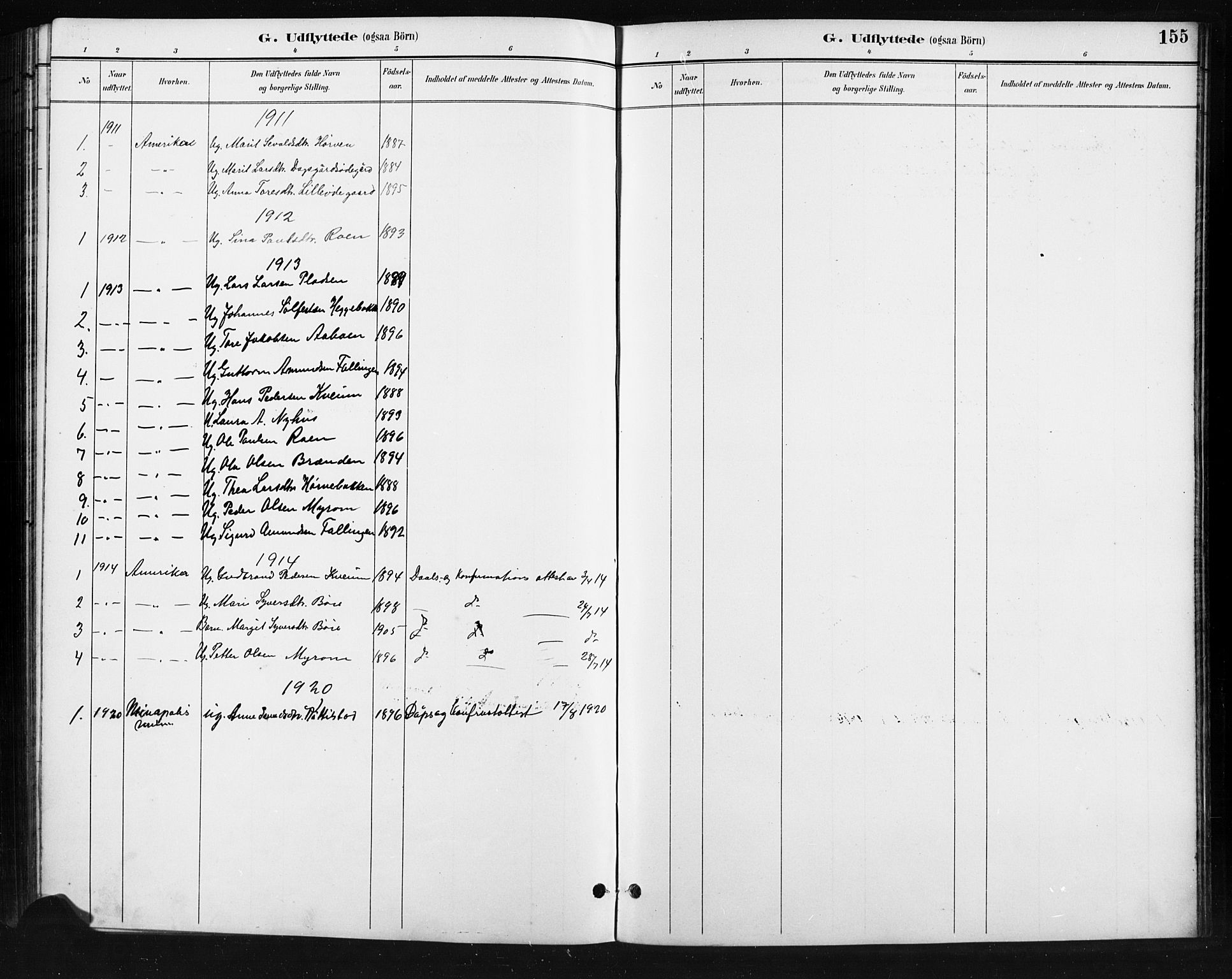 Skjåk prestekontor, SAH/PREST-072/H/Ha/Hab/L0004: Parish register (copy) no. 4, 1895-1921, p. 155
