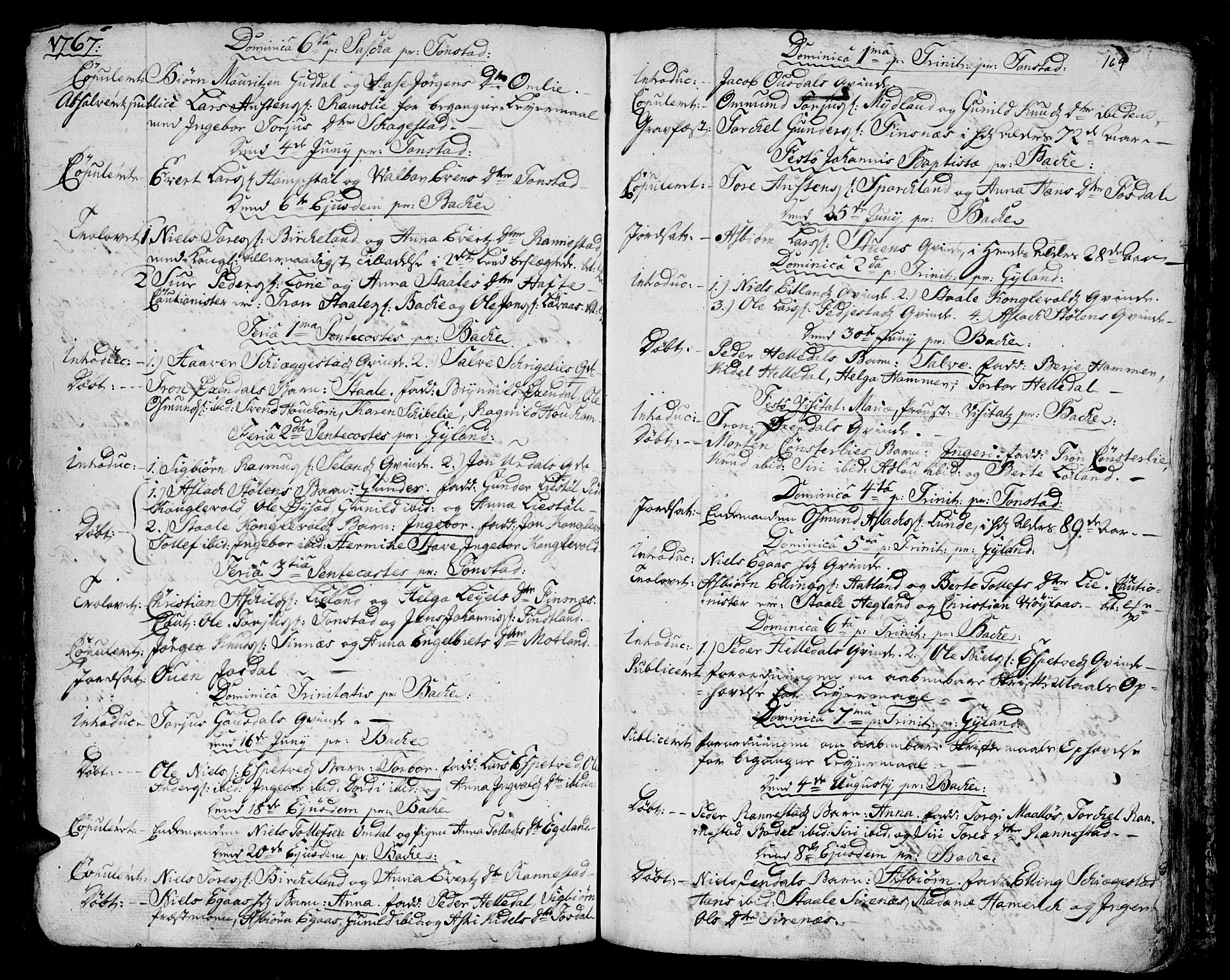 Bakke sokneprestkontor, AV/SAK-1111-0002/F/Fa/Faa/L0001: Parish register (official) no. A 1, 1741-1780, p. 169