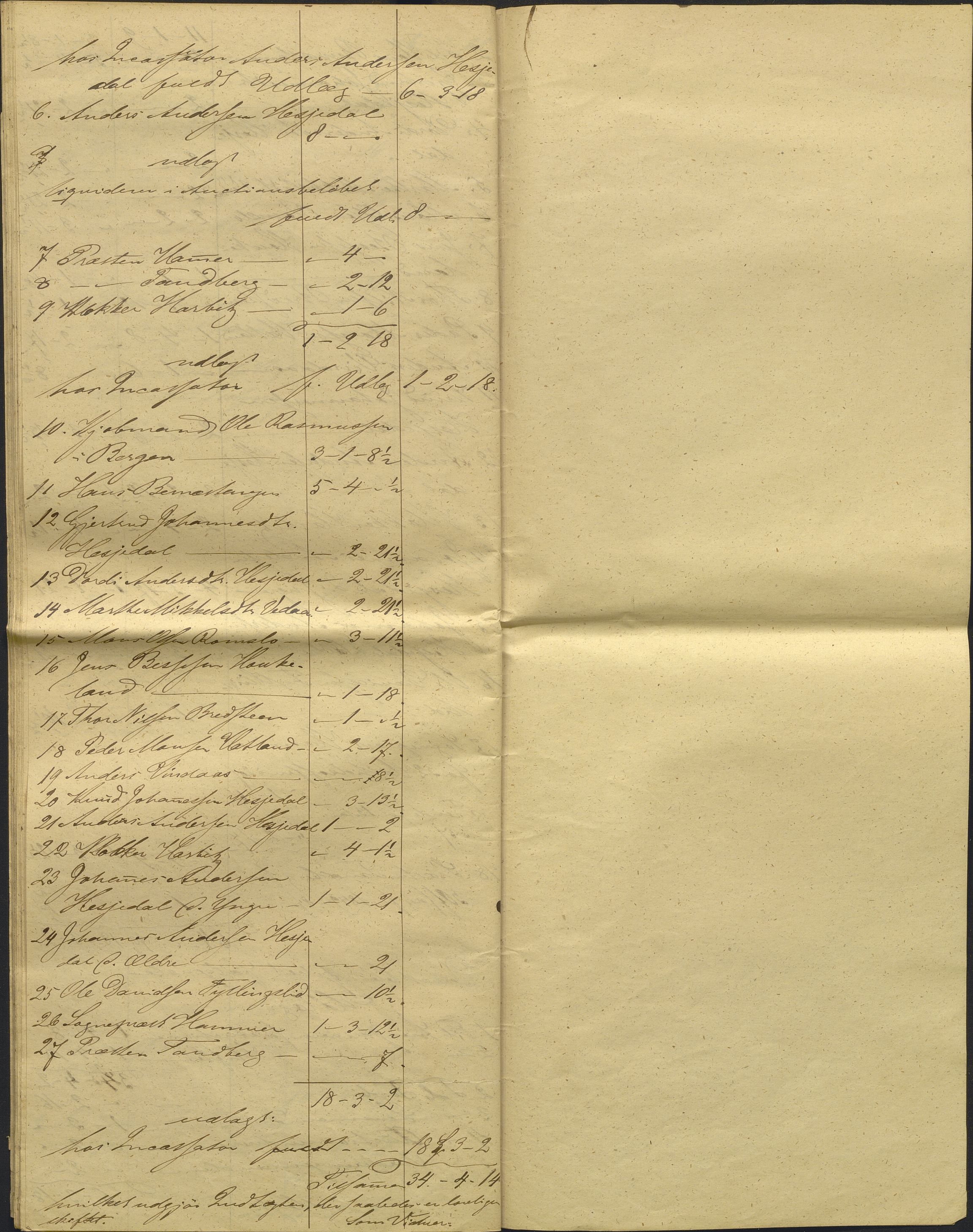 Nordhordland sorenskrivar, AV/SAB-A-2901/1/H/Hd/Hdb/L0001: Konsept til utlodningar, 1850-1852, p. 293