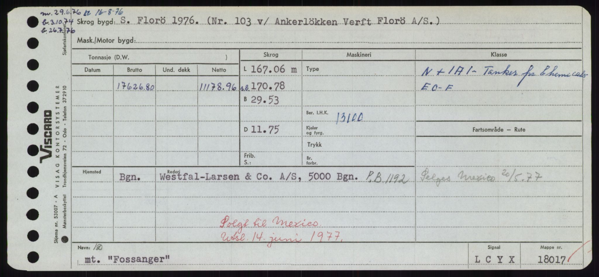 Sjøfartsdirektoratet med forløpere, Skipsmålingen, RA/S-1627/H/Hd/L0011: Fartøy, Fla-Får, p. 221