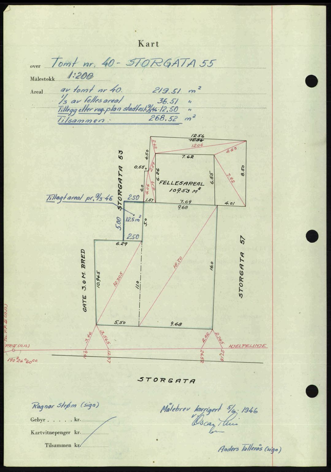 Romsdal sorenskriveri, AV/SAT-A-4149/1/2/2C: Mortgage book no. A20, 1946-1946, Diary no: : 1057/1946