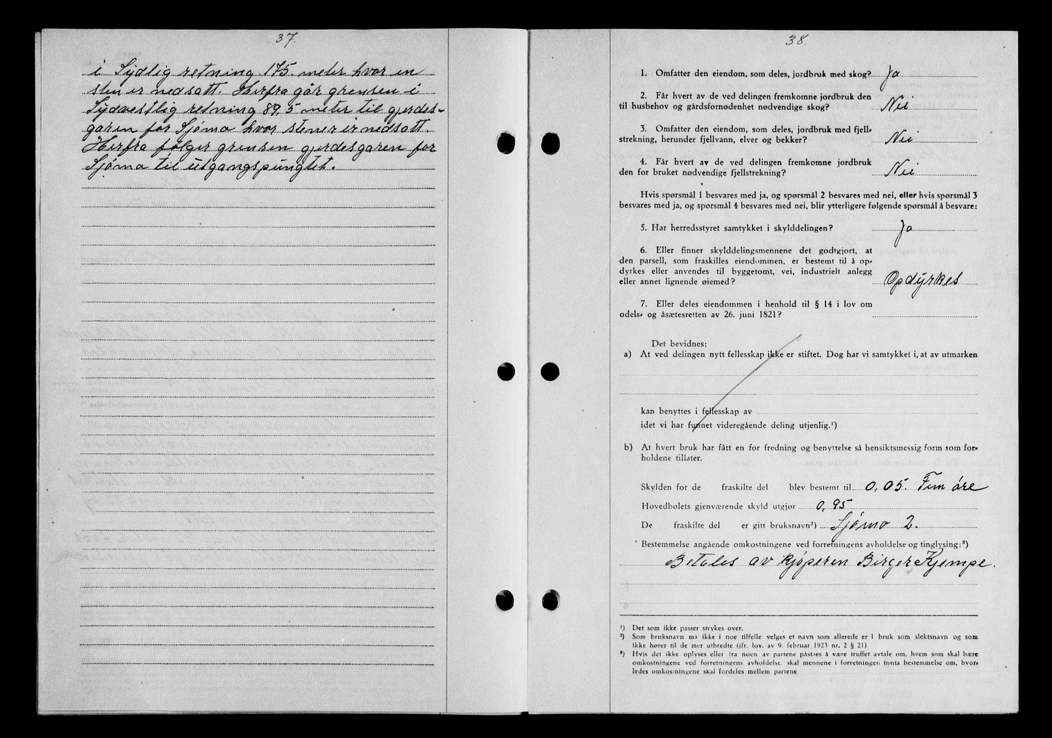Gauldal sorenskriveri, SAT/A-0014/1/2/2C/L0058: Mortgage book no. 63, 1944-1945, Diary no: : 726/1944