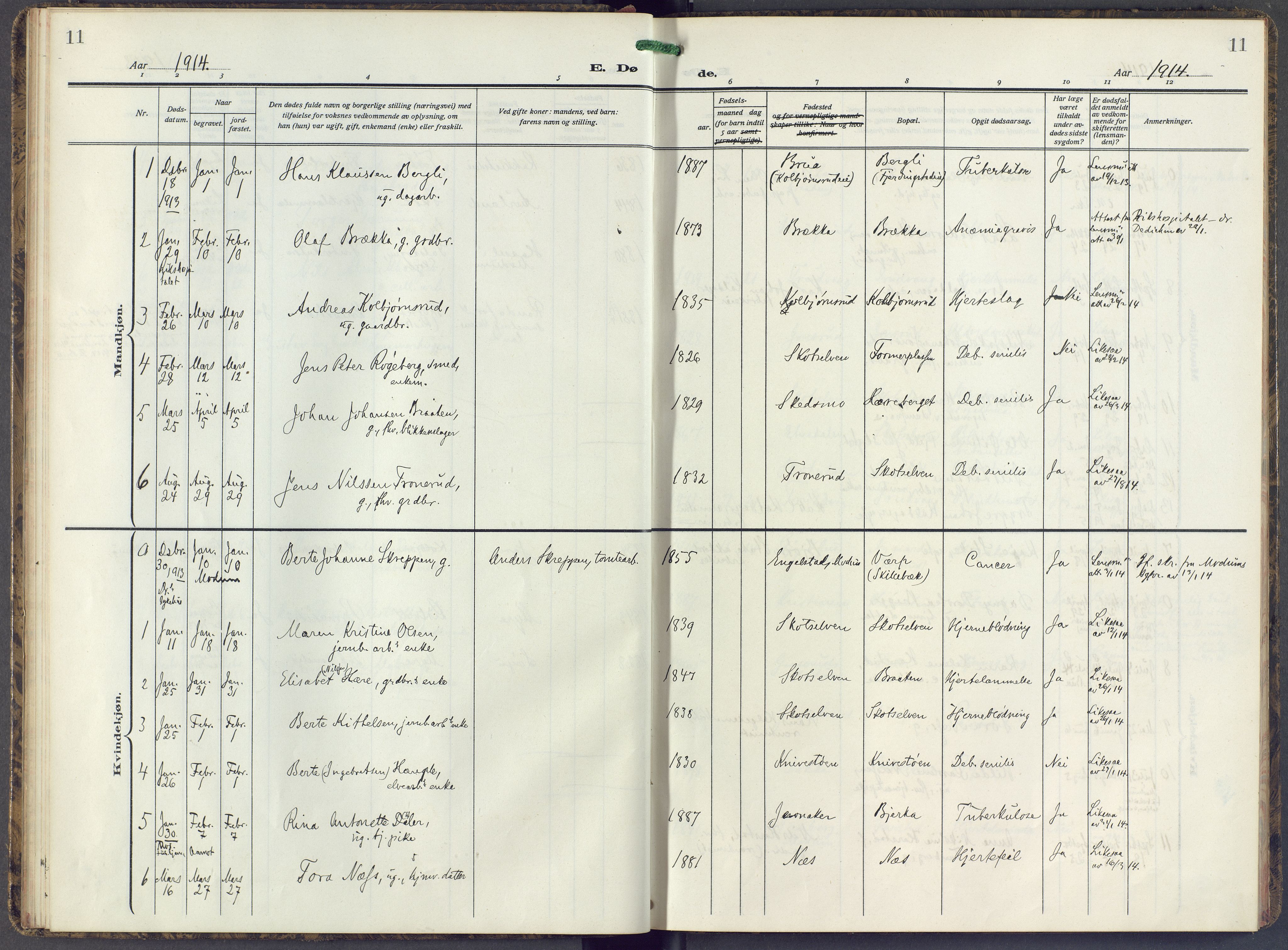 Eiker kirkebøker, SAKO/A-4/F/Fc/L0005: Parish register (official) no. III 5, 1909-1916, p. 11