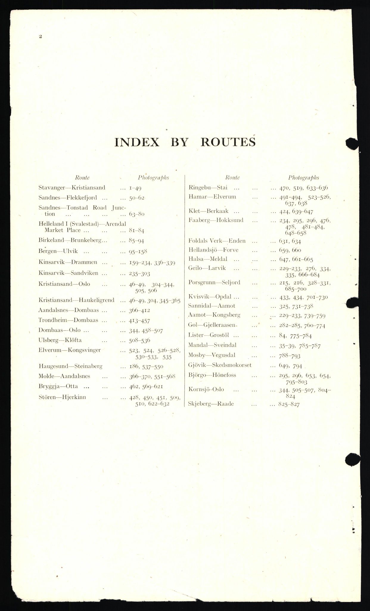 Forsvaret, Forsvarets overkommando II, AV/RA-RAFA-3915/D/Dd/L0026: Sør-Norge, veier, 1943-1944, p. 2