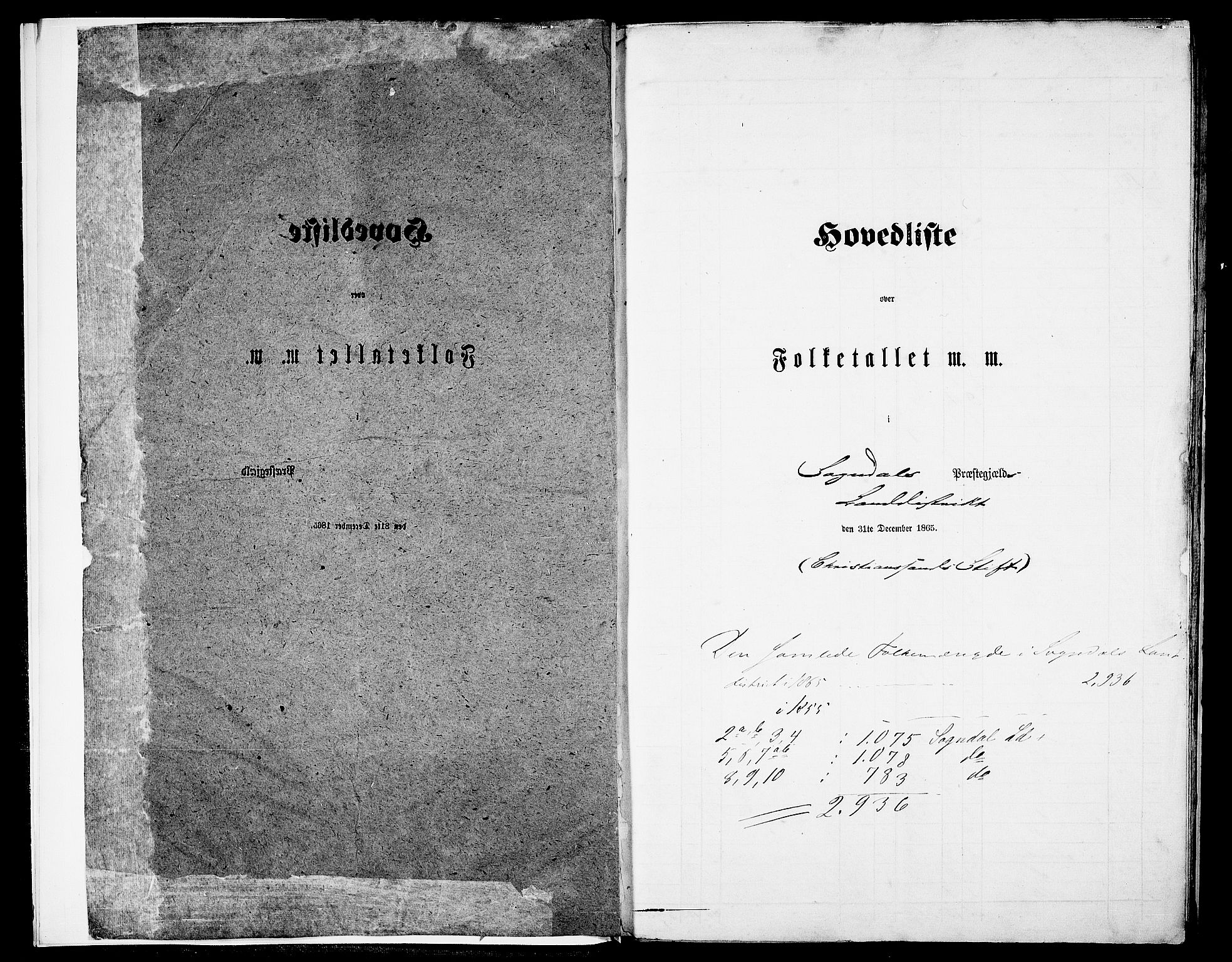 RA, 1865 census for Sokndal, 1865, p. 5