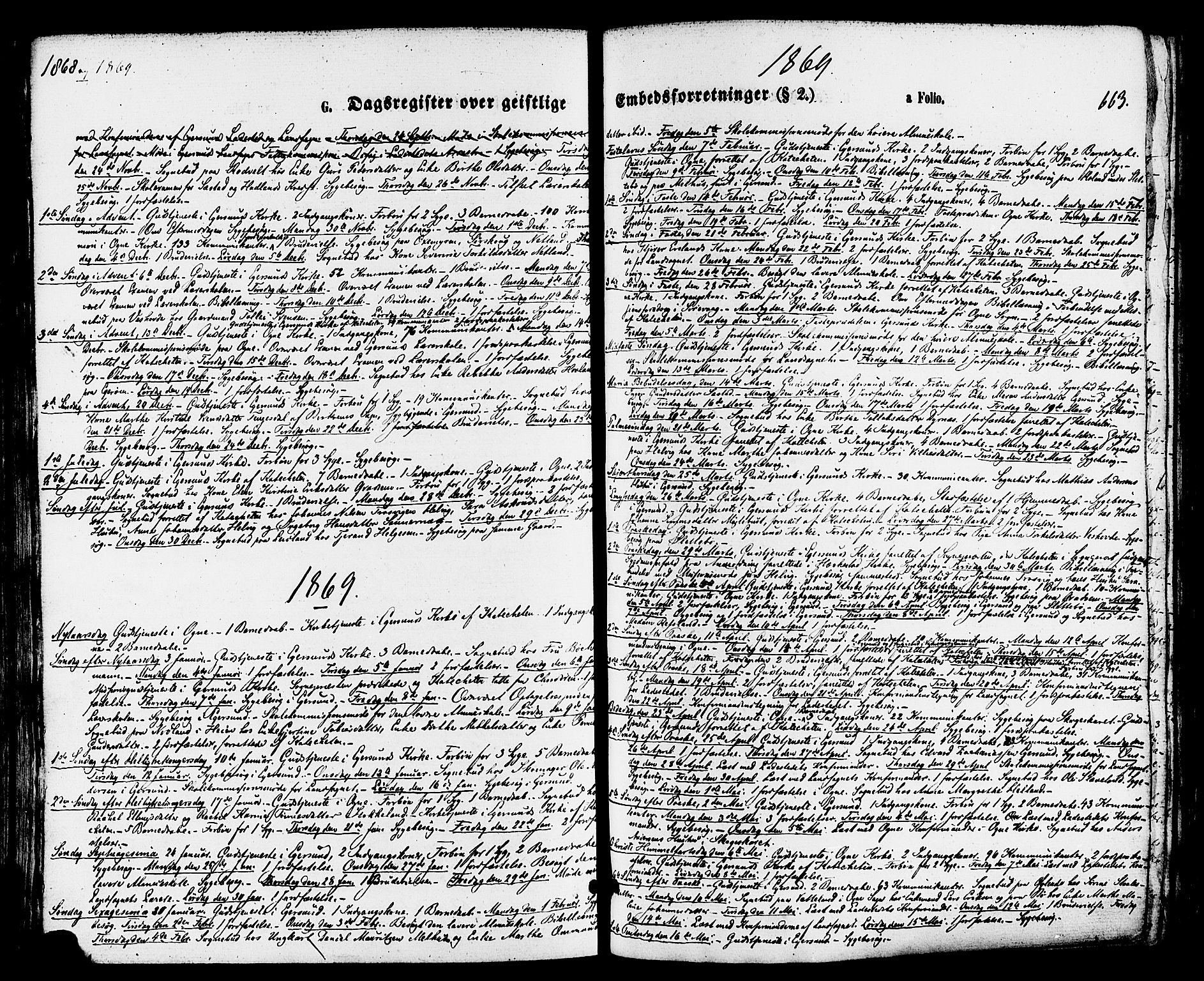 Eigersund sokneprestkontor, AV/SAST-A-101807/S08/L0014: Parish register (official) no. A 13, 1866-1878, p. 663