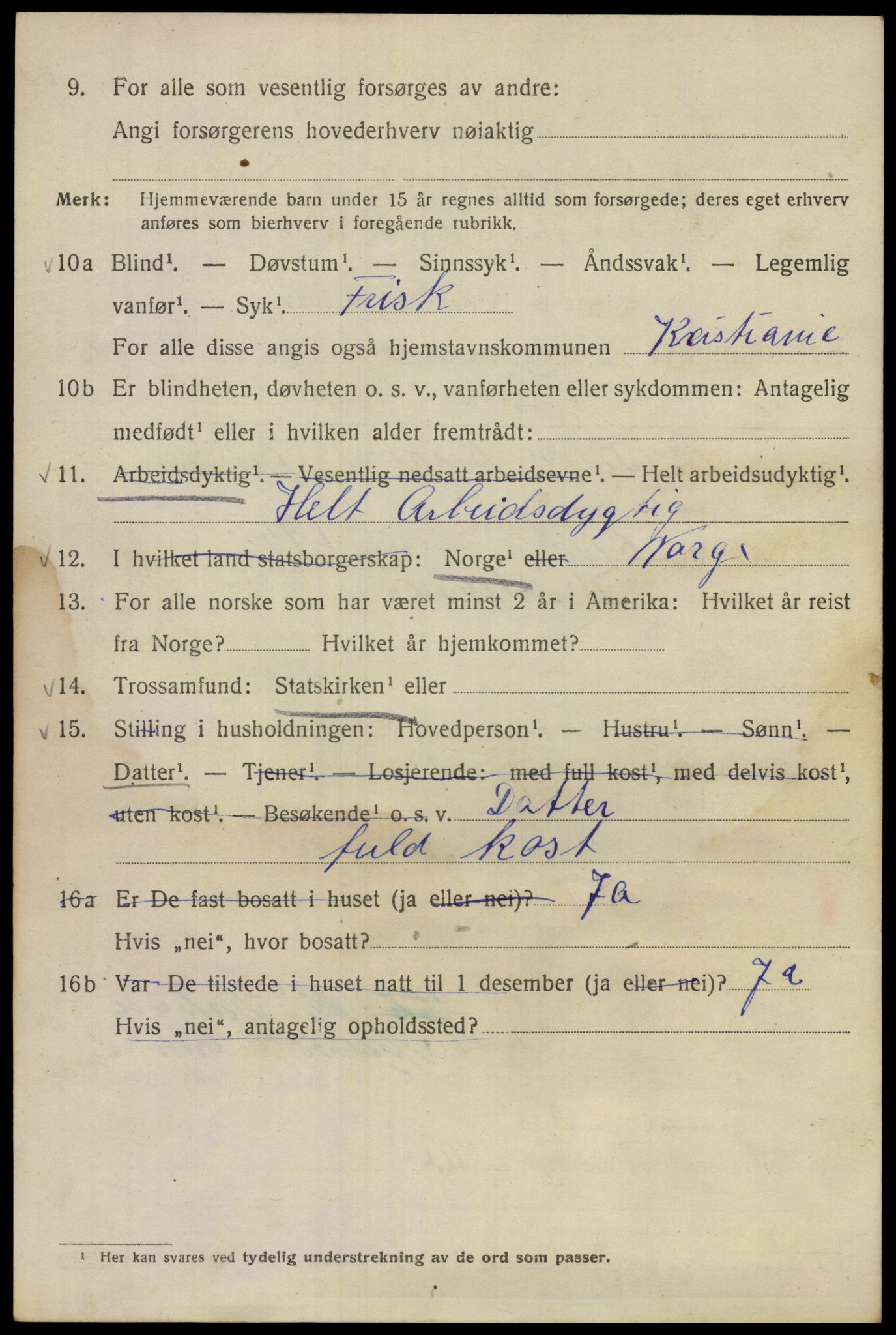 SAO, 1920 census for Kristiania, 1920, p. 215634