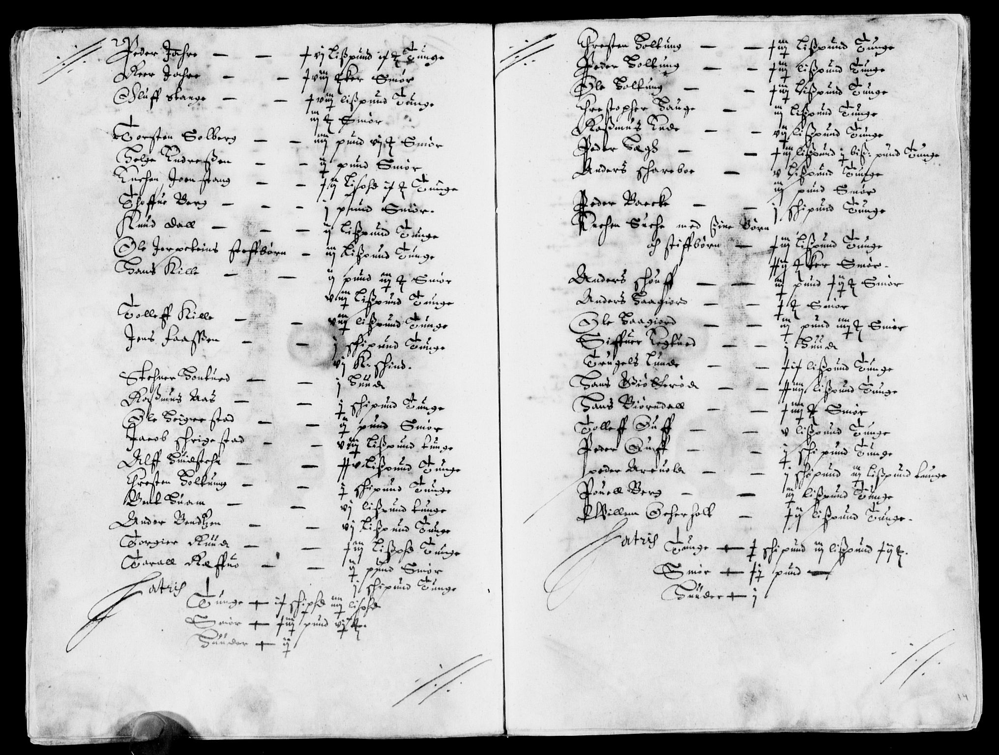 Rentekammeret inntil 1814, Reviderte regnskaper, Lensregnskaper, AV/RA-EA-5023/R/Rb/Rbo/L0025: Tønsberg len, 1643-1645