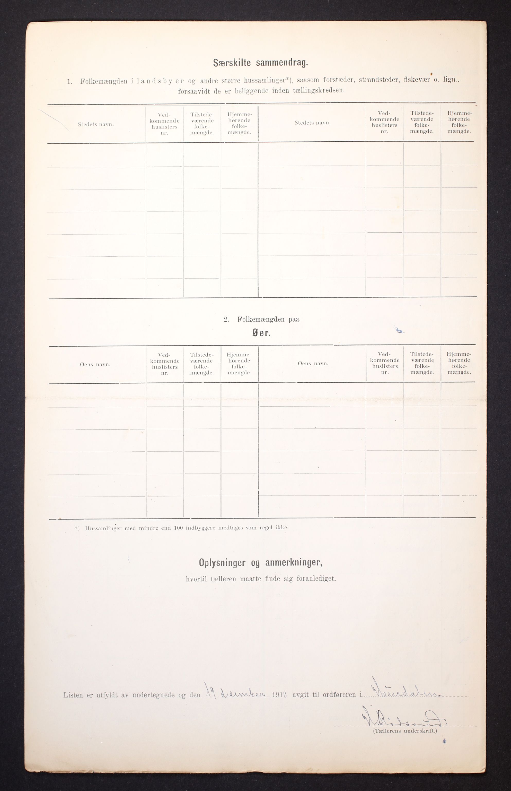 RA, 1910 census for Hurdal, 1910, p. 9