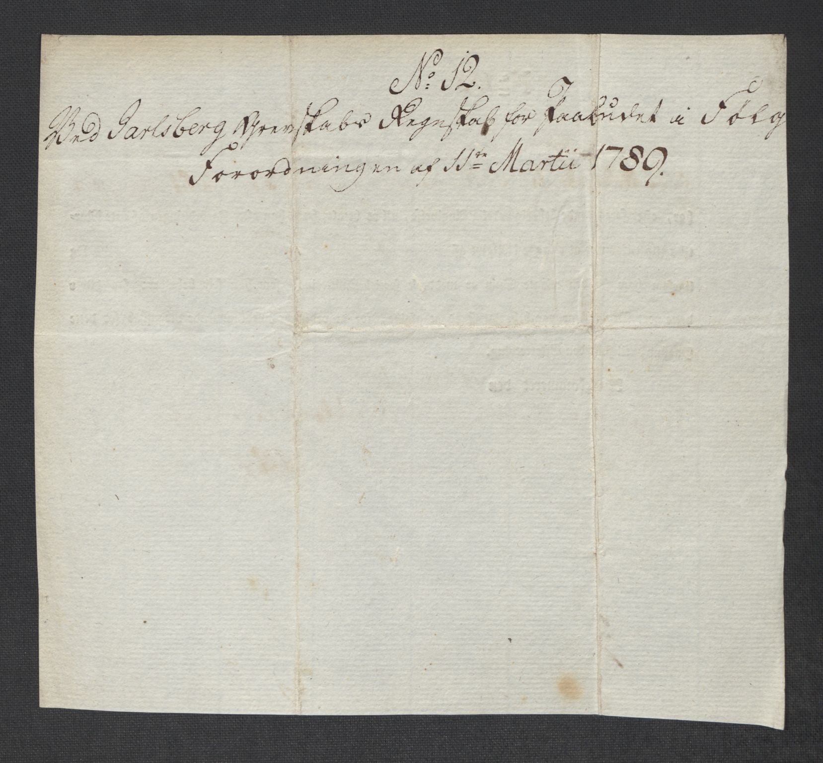 Rentekammeret inntil 1814, Reviderte regnskaper, Mindre regnskaper, AV/RA-EA-4068/Rf/Rfe/L0017: Inderøy fogderi, Jarlsberg grevskap, 1789, p. 297