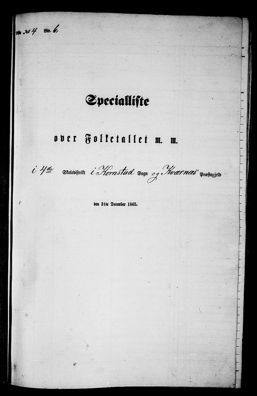 RA, 1865 census for Kvernes, 1865, p. 75