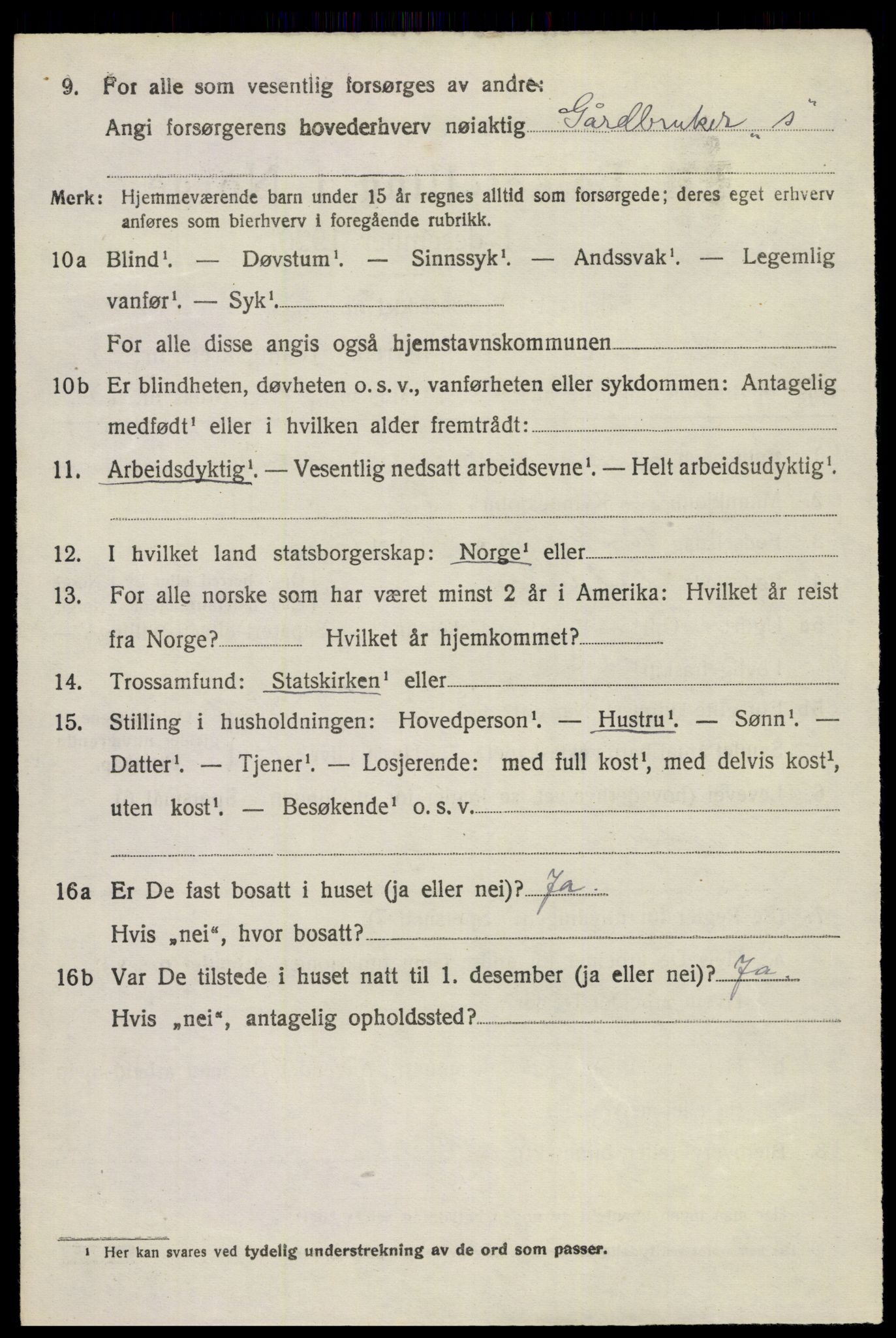 SAKO, 1920 census for Eidanger, 1920, p. 3361