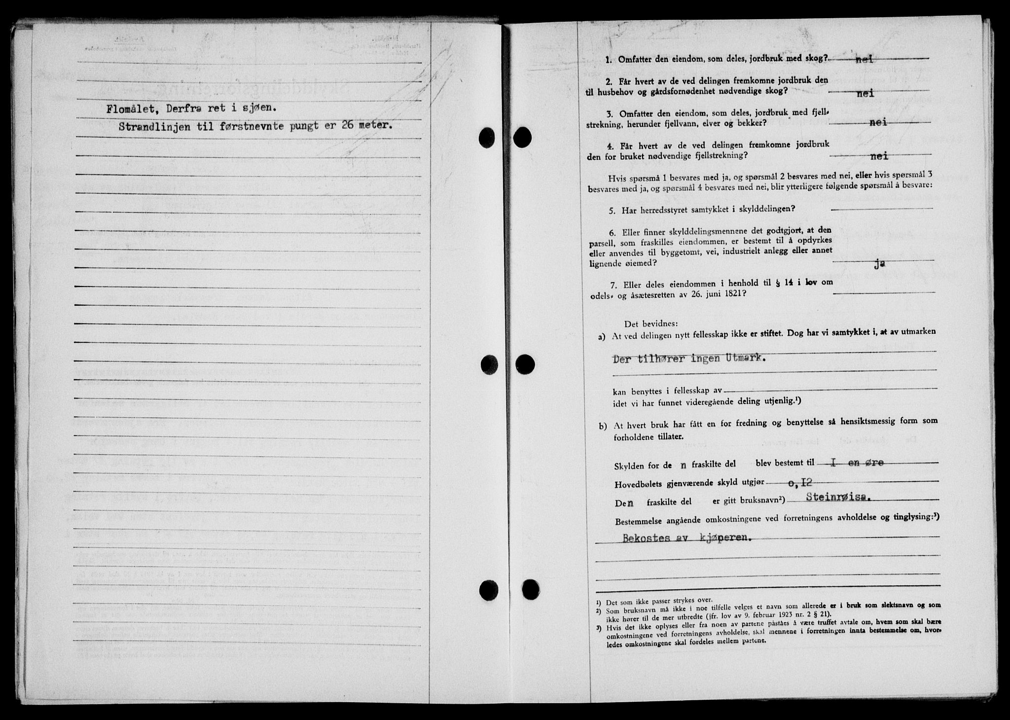 Lofoten sorenskriveri, AV/SAT-A-0017/1/2/2C/L0010a: Mortgage book no. 10a, 1942-1943, Diary no: : 1358/1942