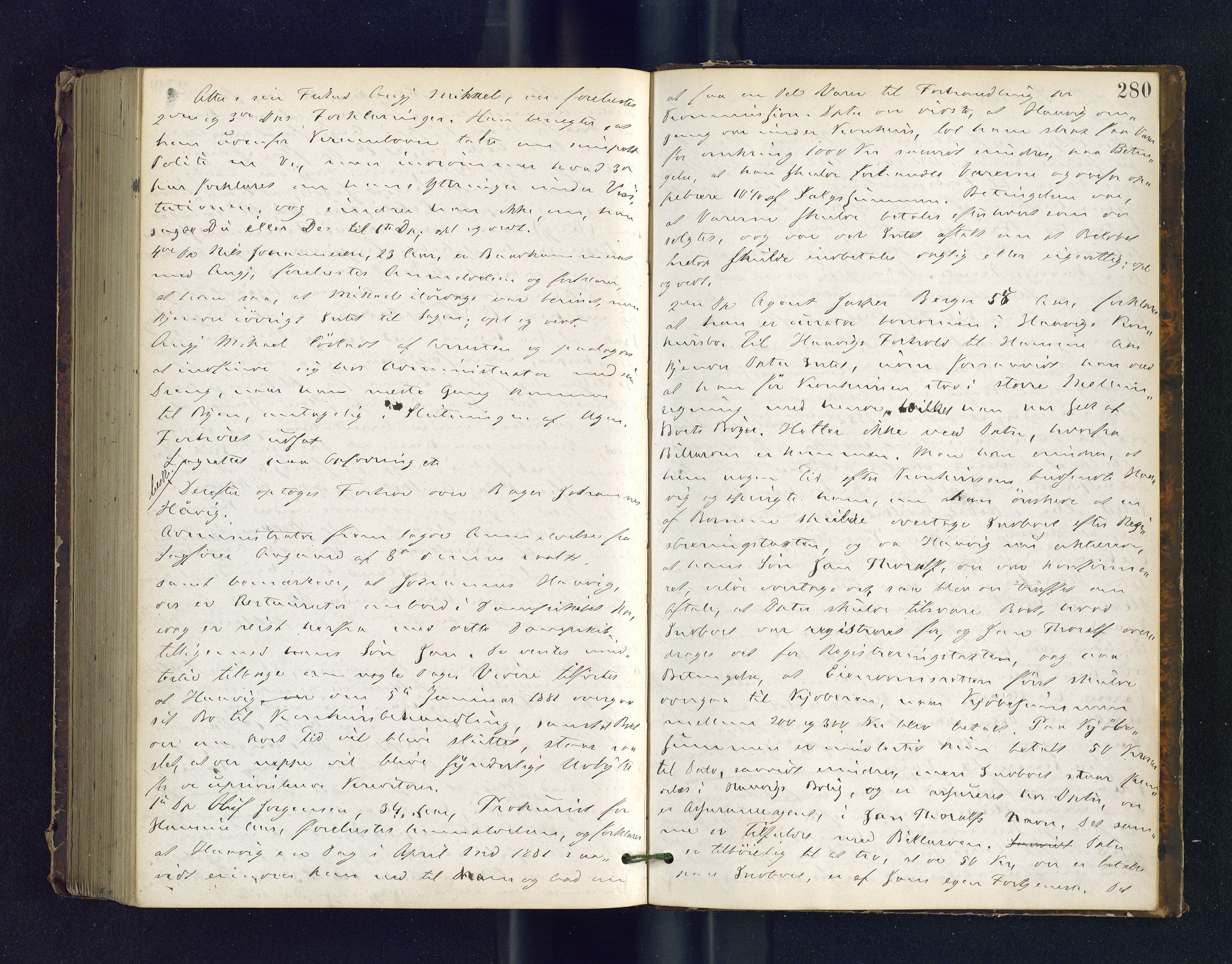 Byfogden i Hammerfest, SATØ/S-0064/G/L0122: Ekstrarettsprotokoll, 1877-1883, p. 280