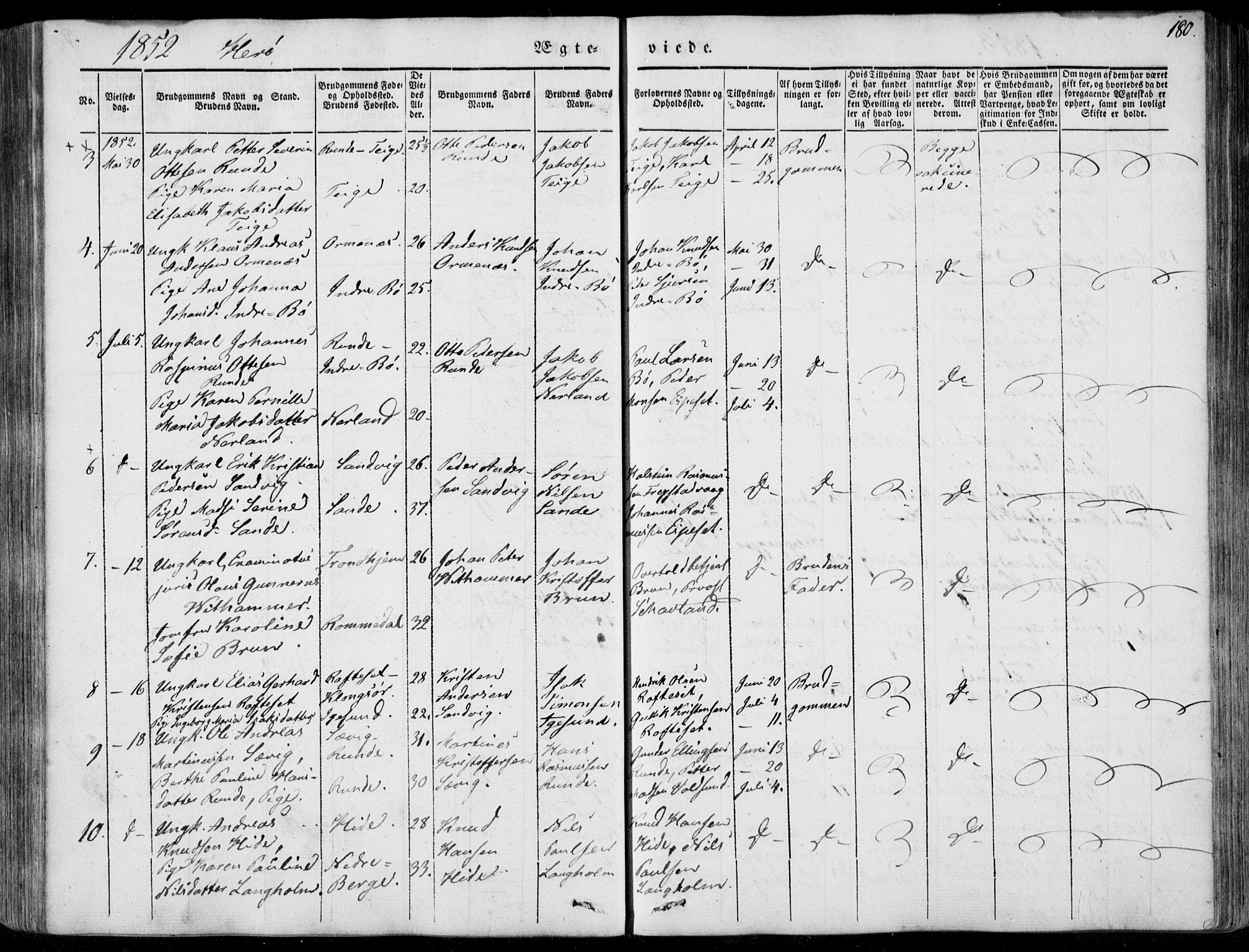 Ministerialprotokoller, klokkerbøker og fødselsregistre - Møre og Romsdal, AV/SAT-A-1454/507/L0070: Parish register (official) no. 507A05, 1842-1873, p. 180