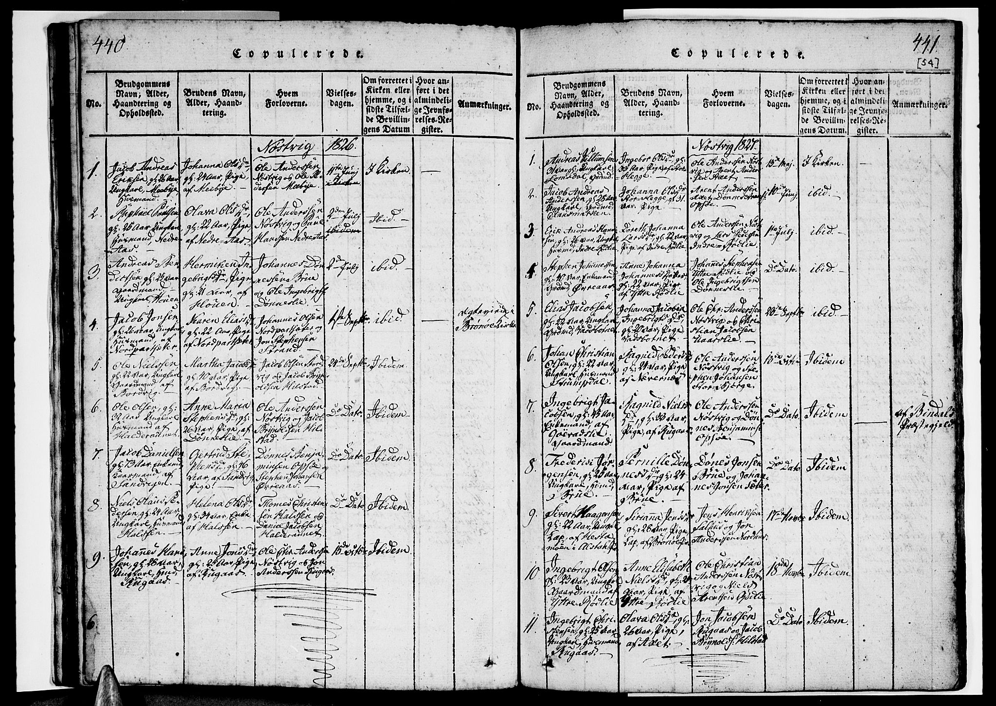 Ministerialprotokoller, klokkerbøker og fødselsregistre - Nordland, SAT/A-1459/814/L0223: Parish register (official) no. 814A04, 1820-1833, p. 440-441