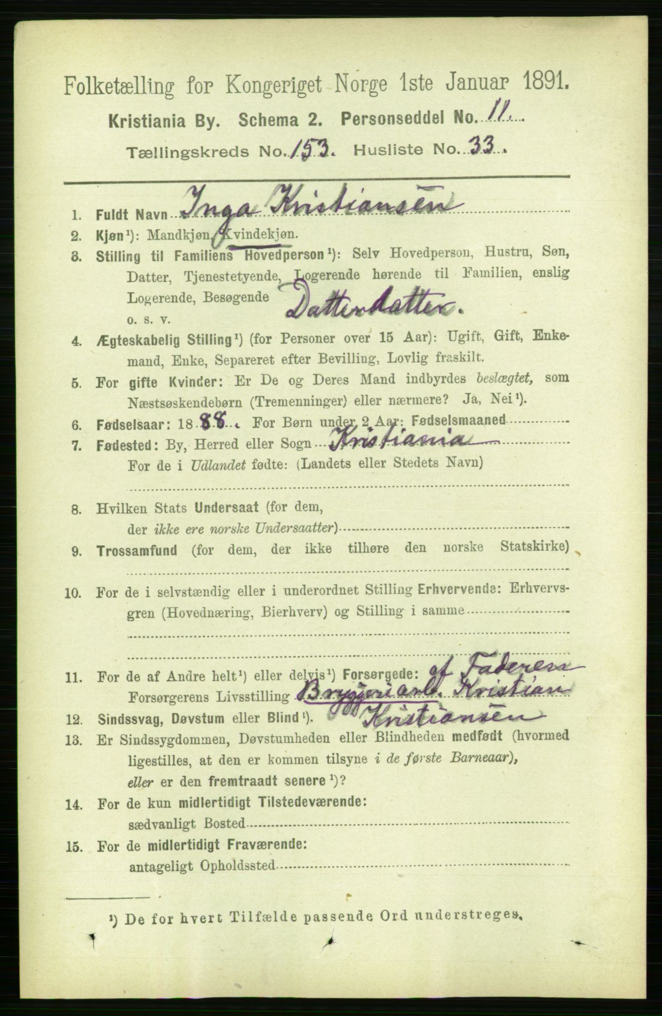RA, 1891 census for 0301 Kristiania, 1891, p. 86994