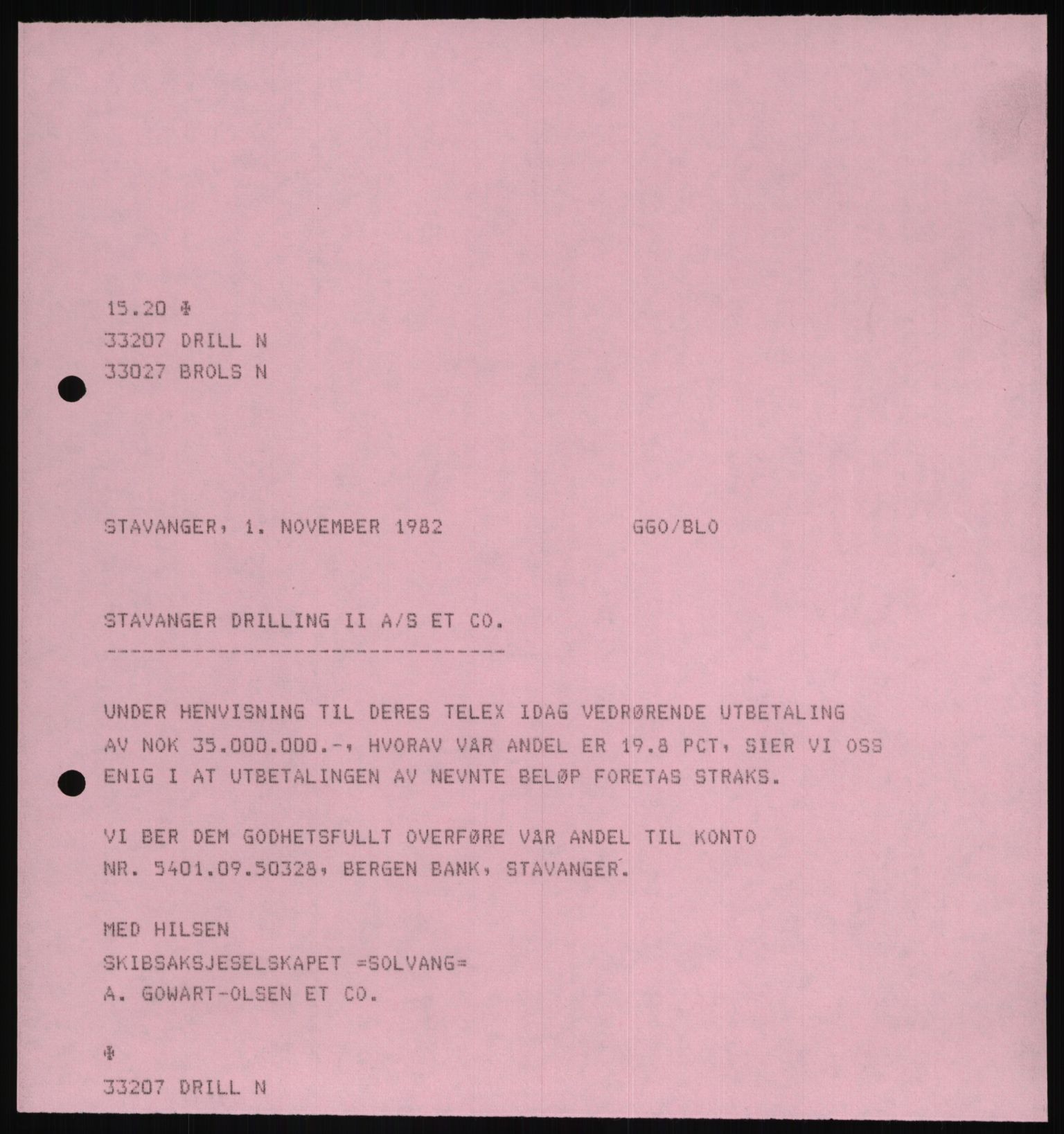 Pa 1503 - Stavanger Drilling AS, SAST/A-101906/D/L0006: Korrespondanse og saksdokumenter, 1974-1984, p. 408