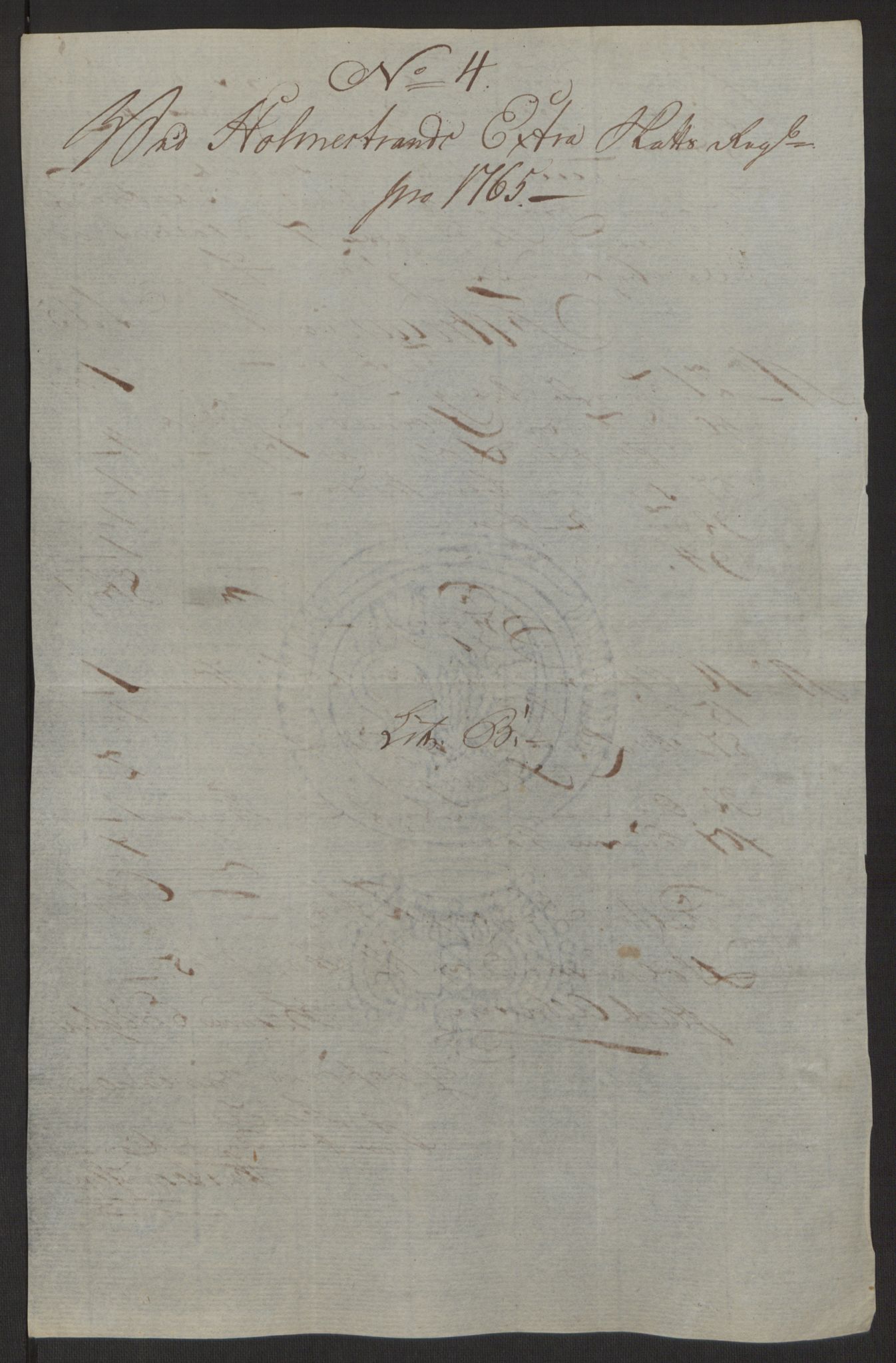 Rentekammeret inntil 1814, Reviderte regnskaper, Byregnskaper, AV/RA-EA-4066/R/Rh/L0163/0001: [H4] Kontribusjonsregnskap / Ekstraskatt, Holmestrand, 1762-1772, p. 205