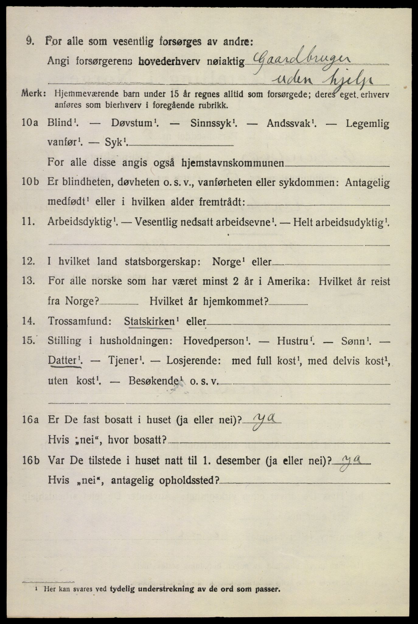 SAKO, 1920 census for Øvre Sandsvær, 1920, p. 5711