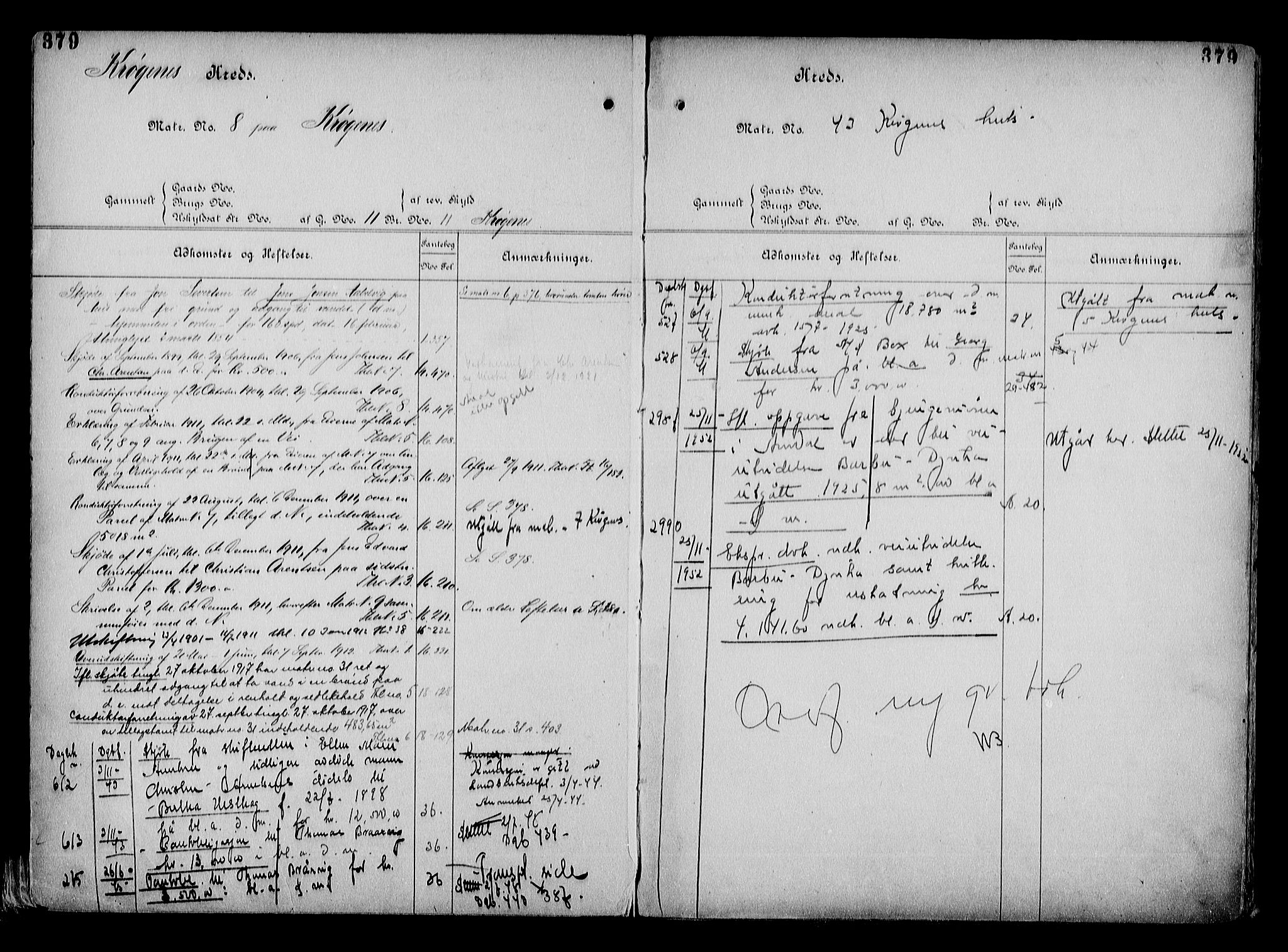 Arendal byfogd, AV/SAK-1222-0001/G/Ga/L0015: Mortgage register no. 13, 1860-1960, p. 379
