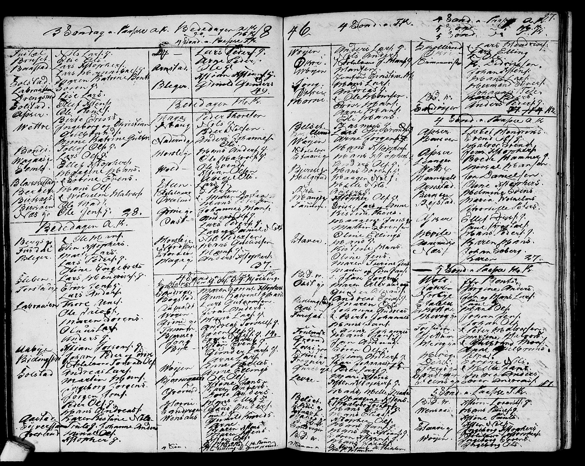 Asker prestekontor Kirkebøker, SAO/A-10256a/F/Fa/L0005: Parish register (official) no. I 5, 1807-1813, p. 87