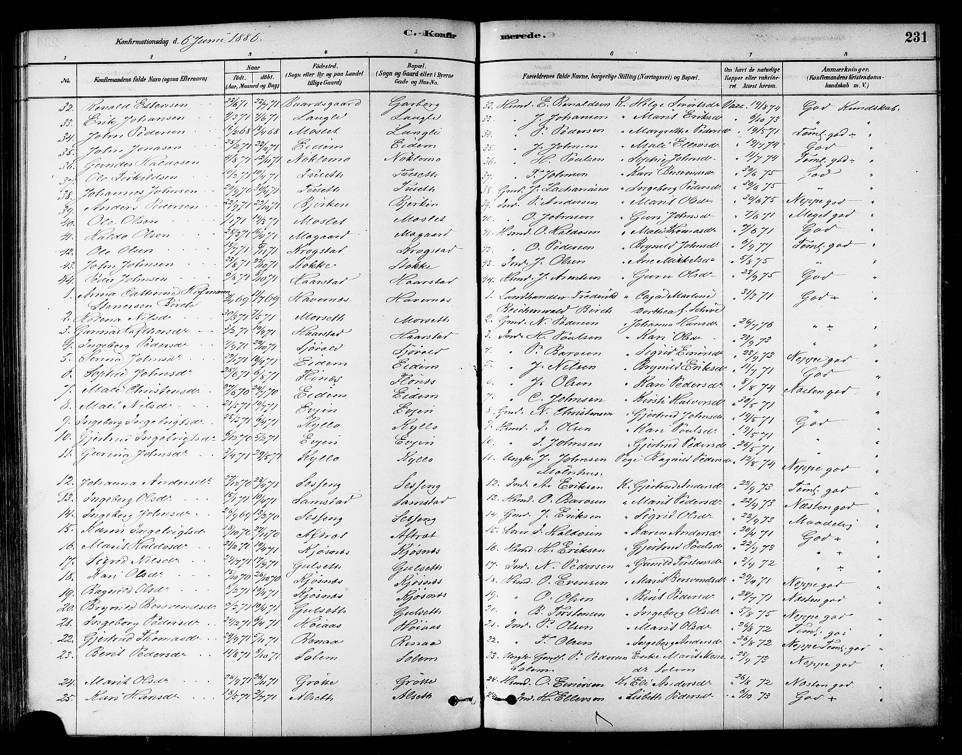 Ministerialprotokoller, klokkerbøker og fødselsregistre - Sør-Trøndelag, SAT/A-1456/695/L1148: Parish register (official) no. 695A08, 1878-1891, p. 231