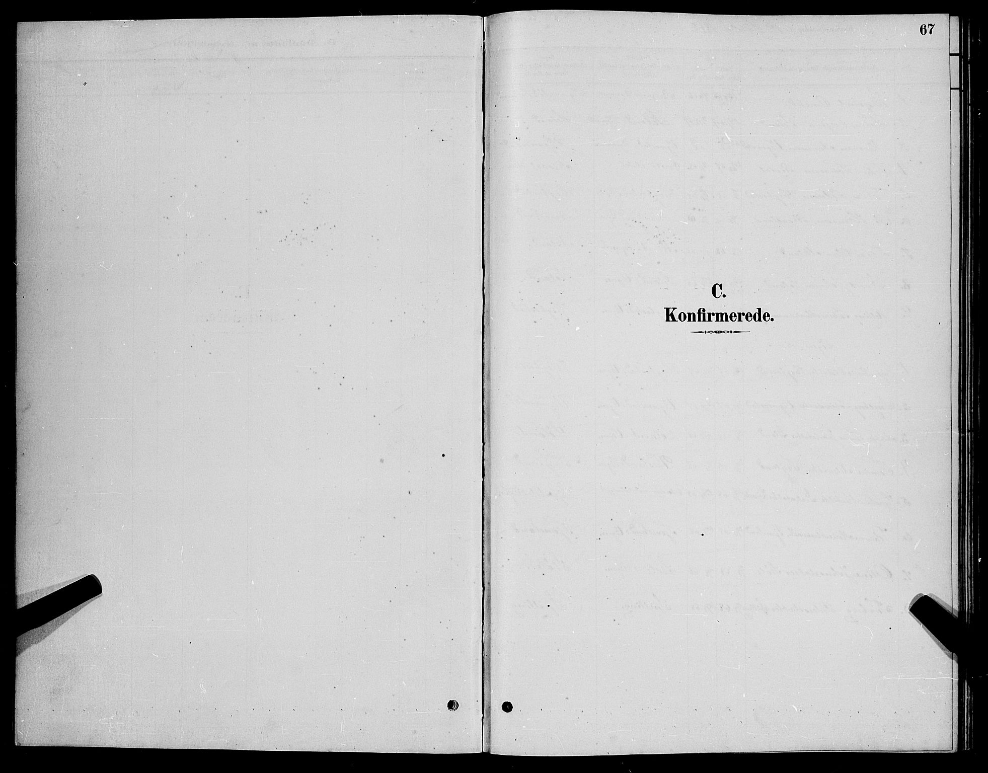 Nord-Audnedal sokneprestkontor, AV/SAK-1111-0032/F/Fb/Fbb/L0003: Parish register (copy) no. B 3, 1882-1900, p. 67