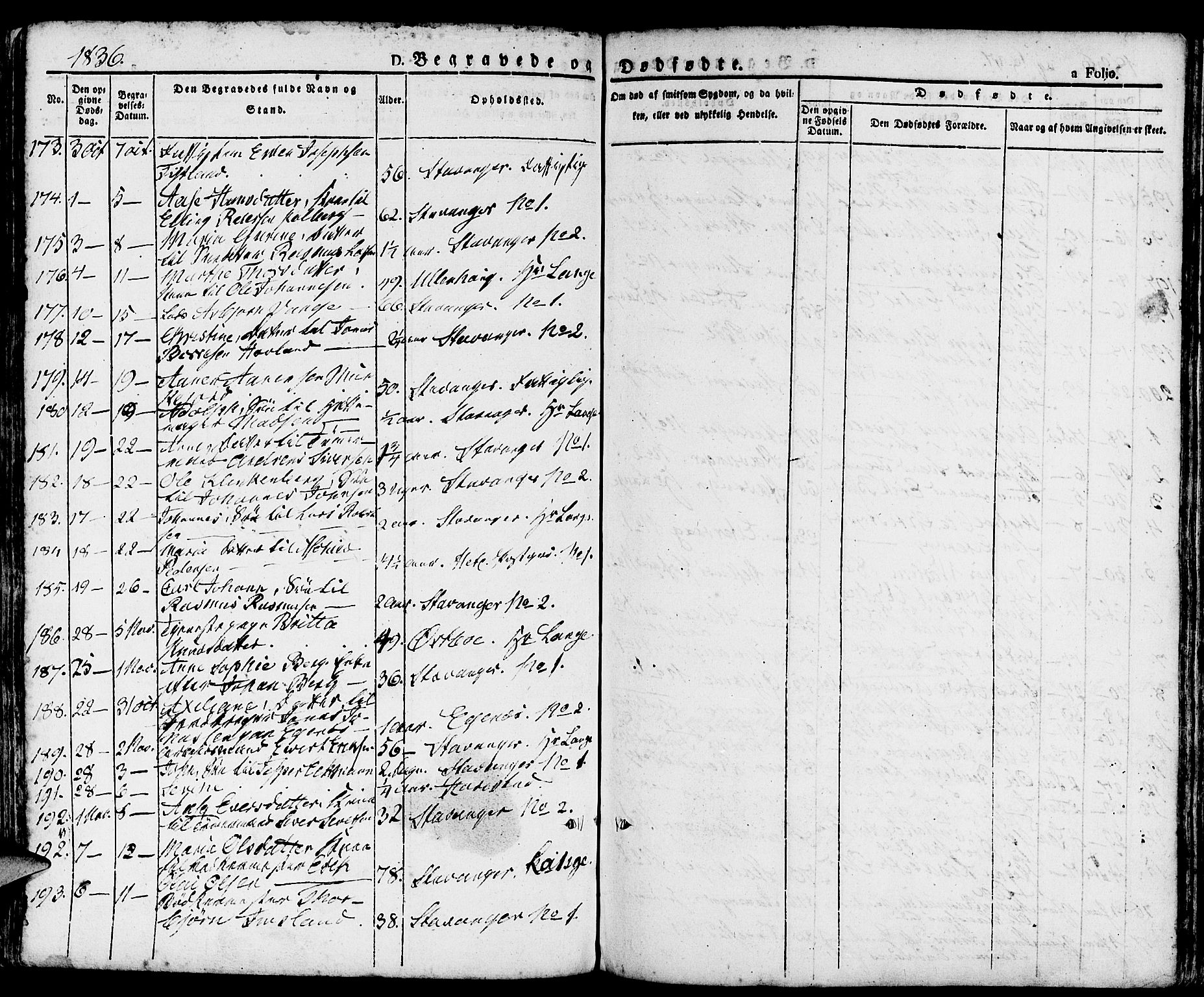 Domkirken sokneprestkontor, SAST/A-101812/001/30/30BA/L0011: Parish register (official) no. A 11, 1832-1856